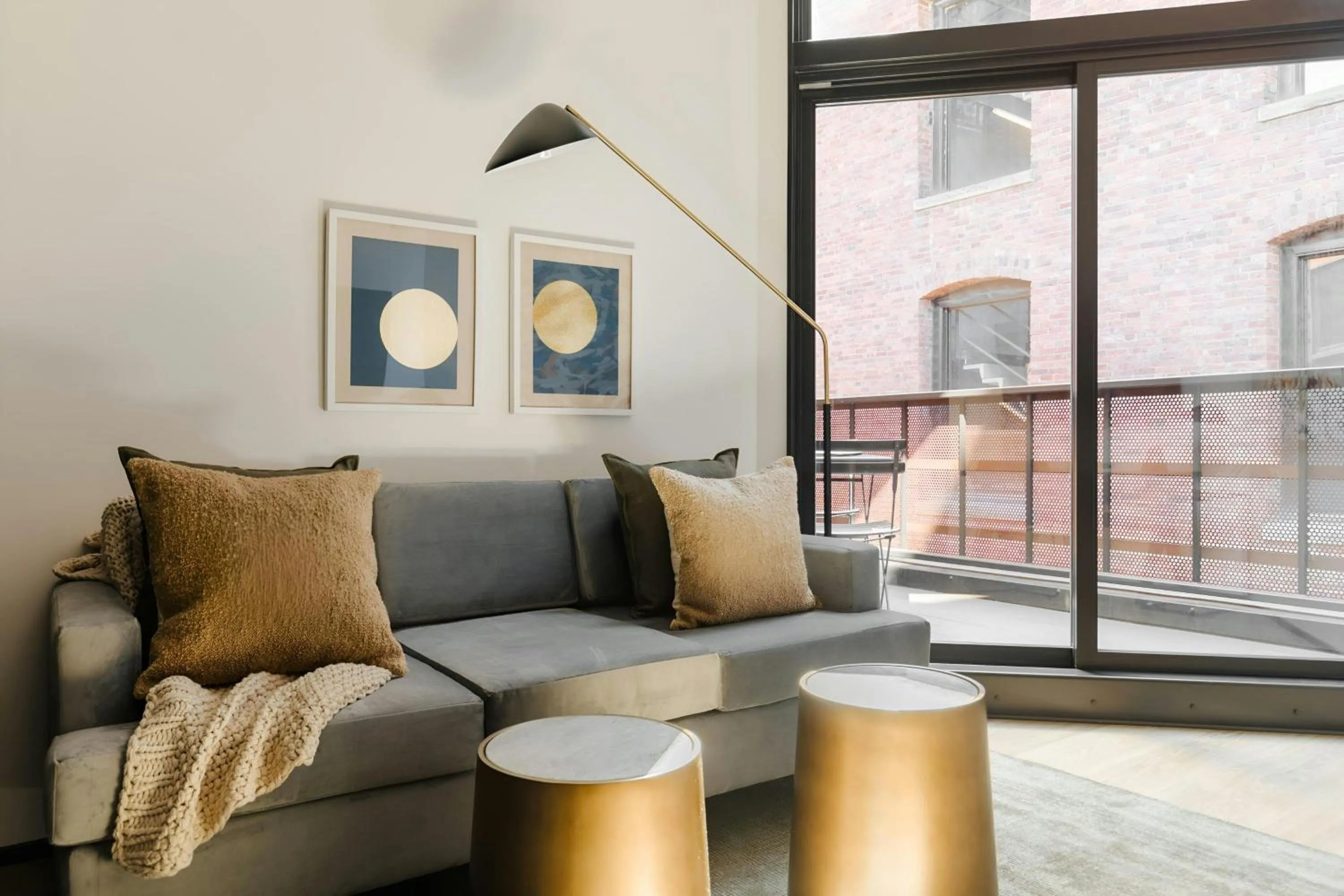 Living room in Sonder by Marriott Bonvoy RailSpur Apartments Pioneer Square