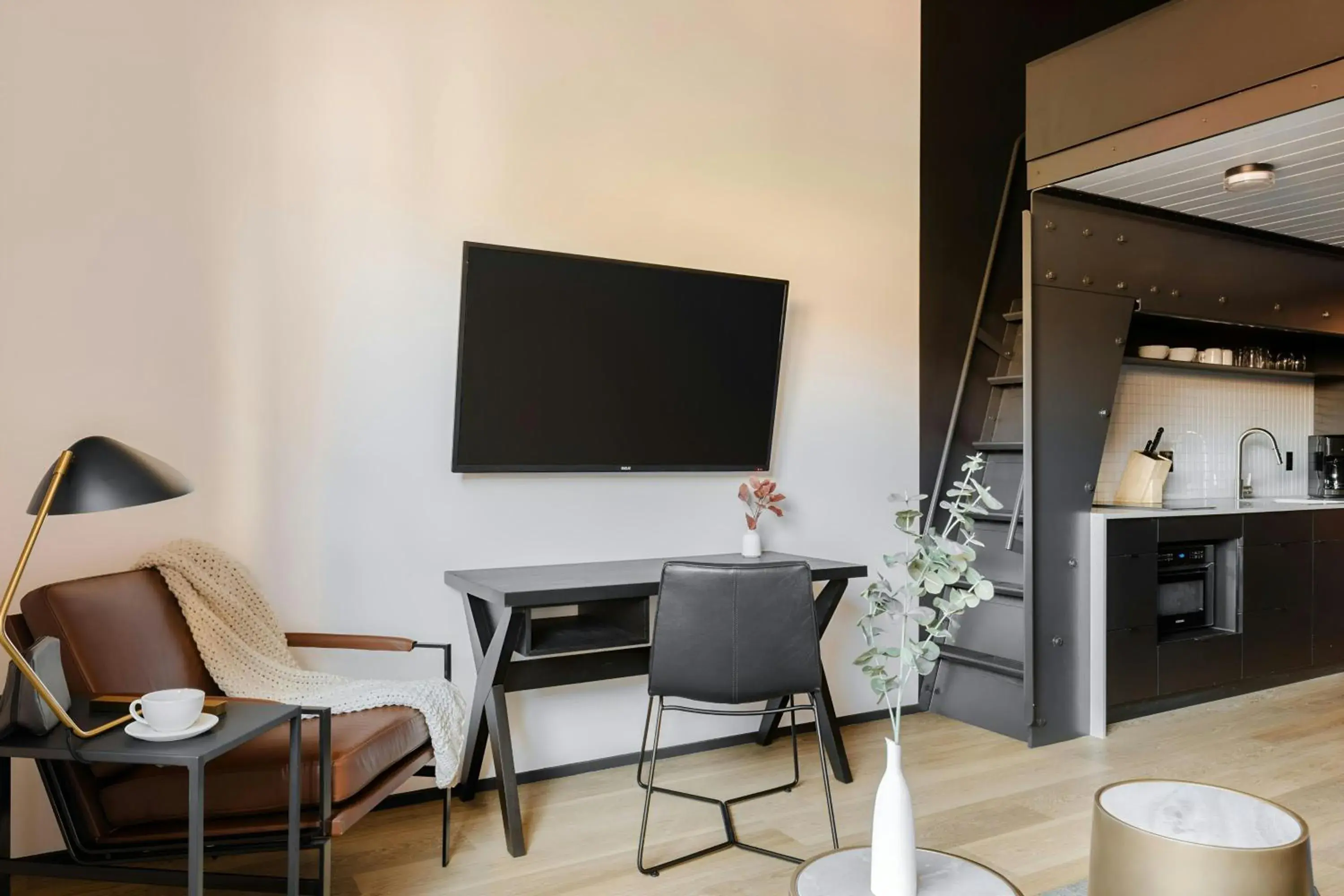 Lofted Queen Room in Sonder by Marriott Bonvoy RailSpur Apartments Pioneer Square Lofted Queen Room in Sonder by Marriott Bonvoy RailSpur Apartments Pioneer Square