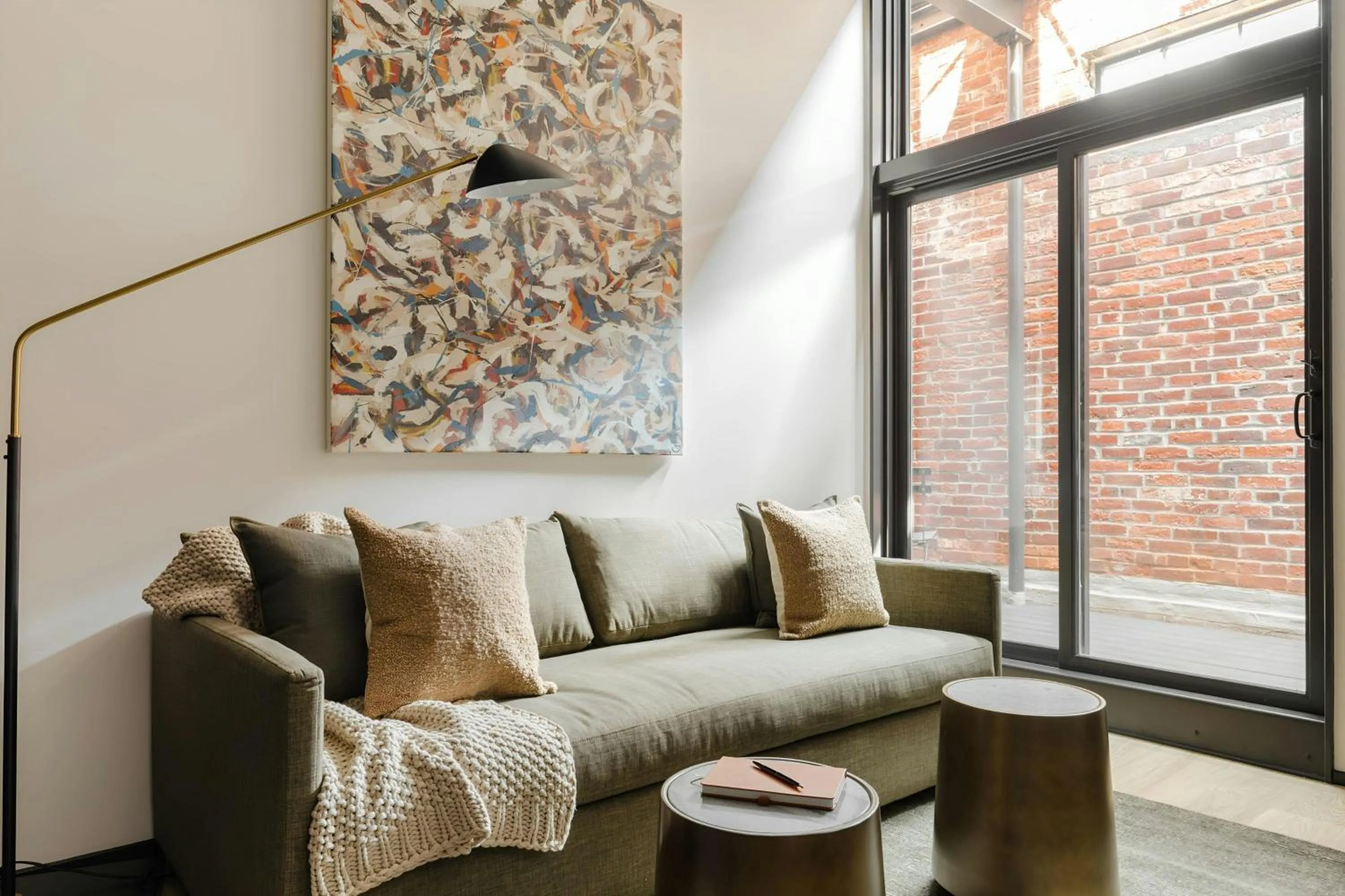 Living room in Sonder by Marriott Bonvoy RailSpur Apartments Pioneer Square