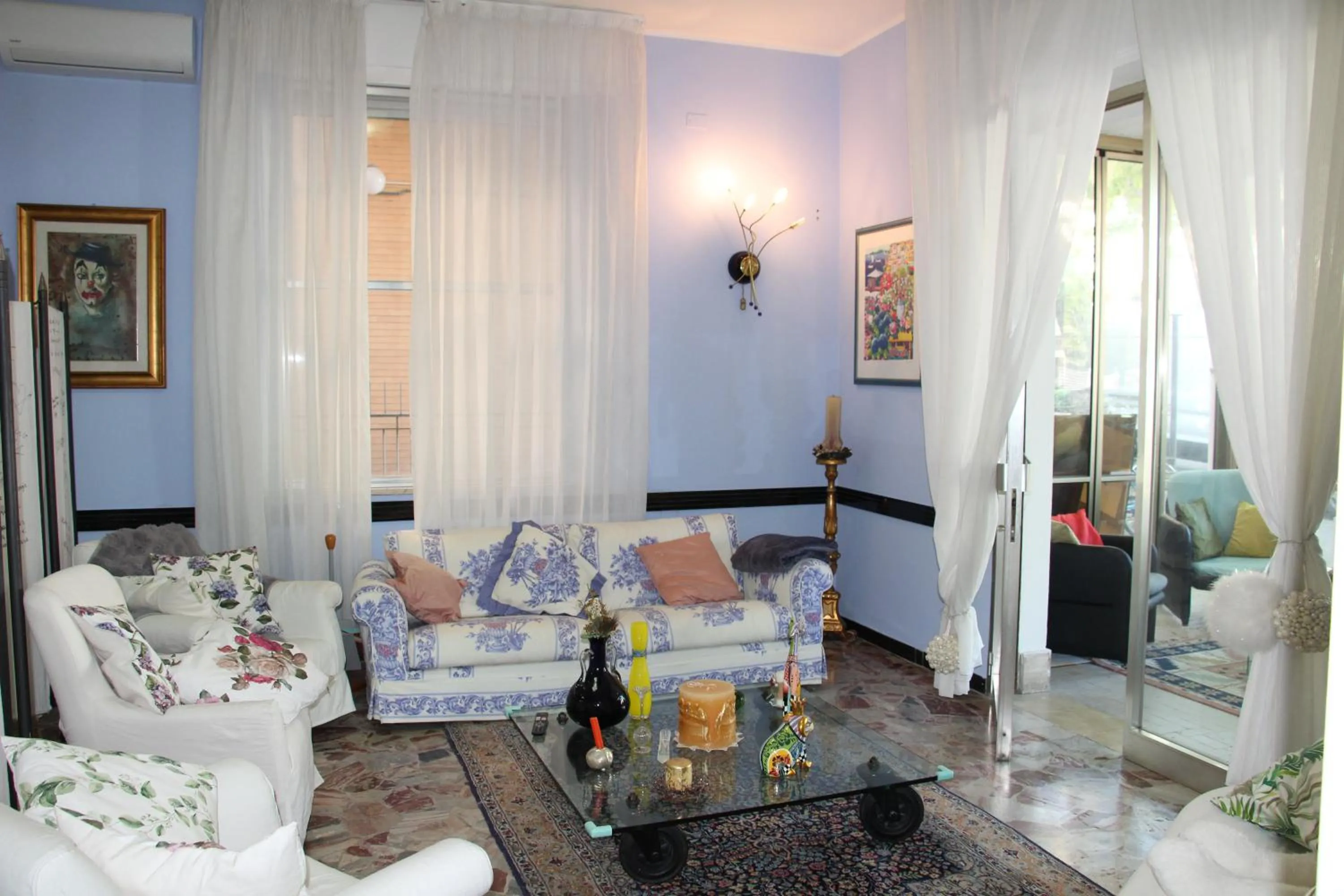 Seating area in Martina's Hotel