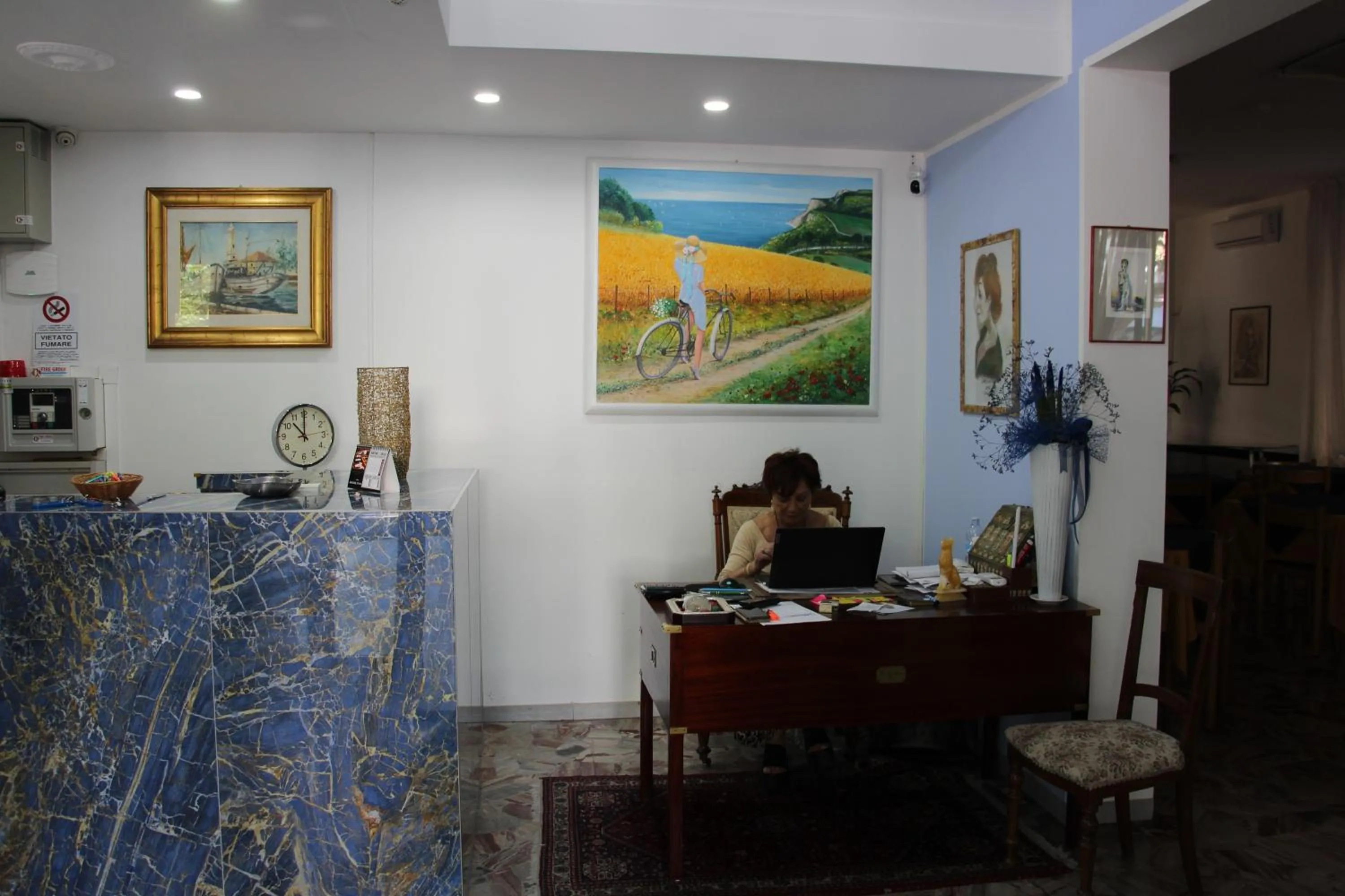 Lobby or reception in Martina's Hotel