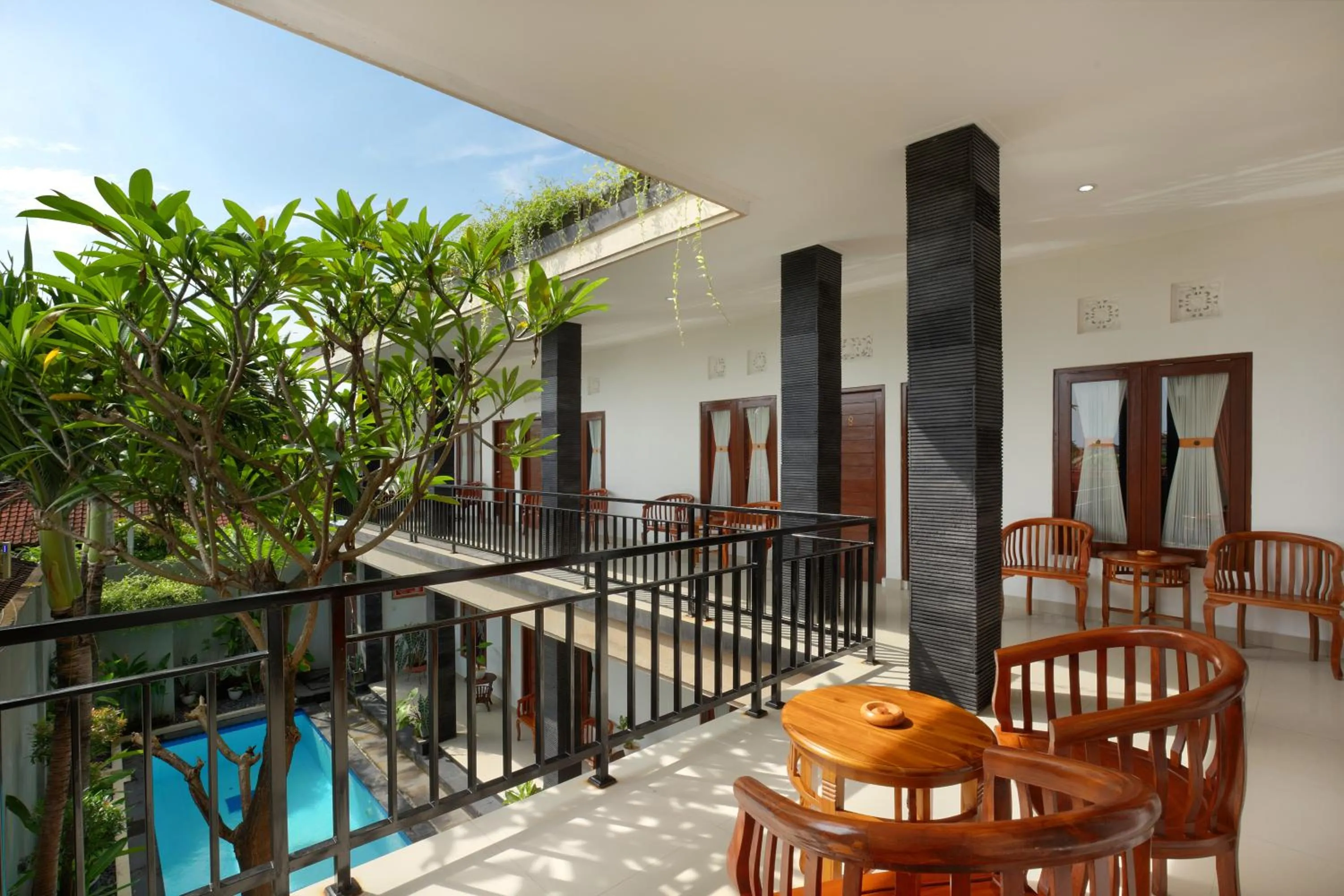 Balcony/Terrace in Graha Wedha Suite Kuta by kamara