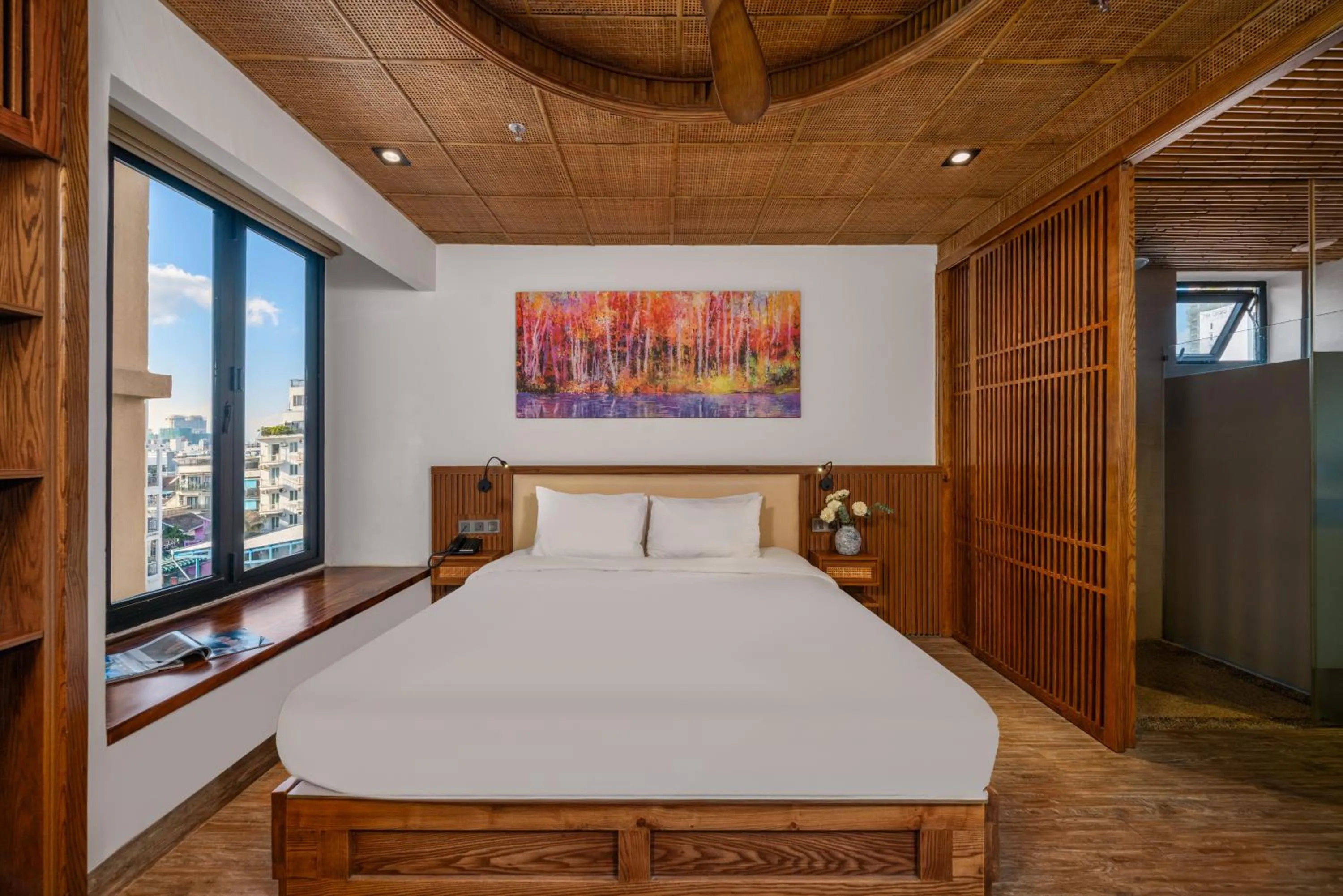 Bed in LUK Inn Hotel - An Thuong, Da Nang