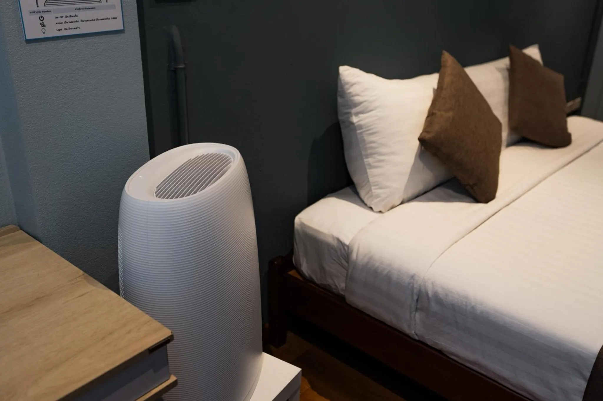 air conditioner, Bed in A Hotel Cozy