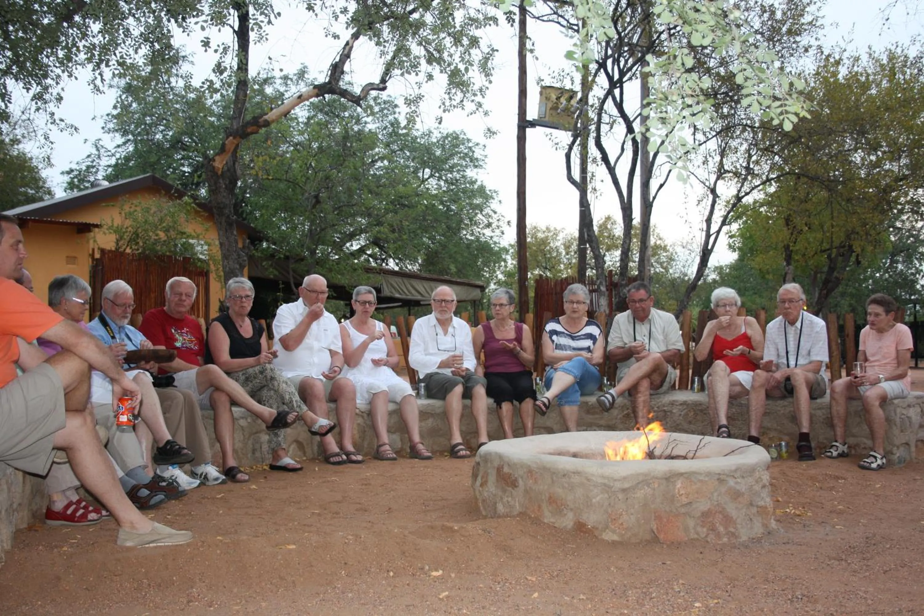 Communal lounge/ TV room in Normann Safari Bush Lodge
