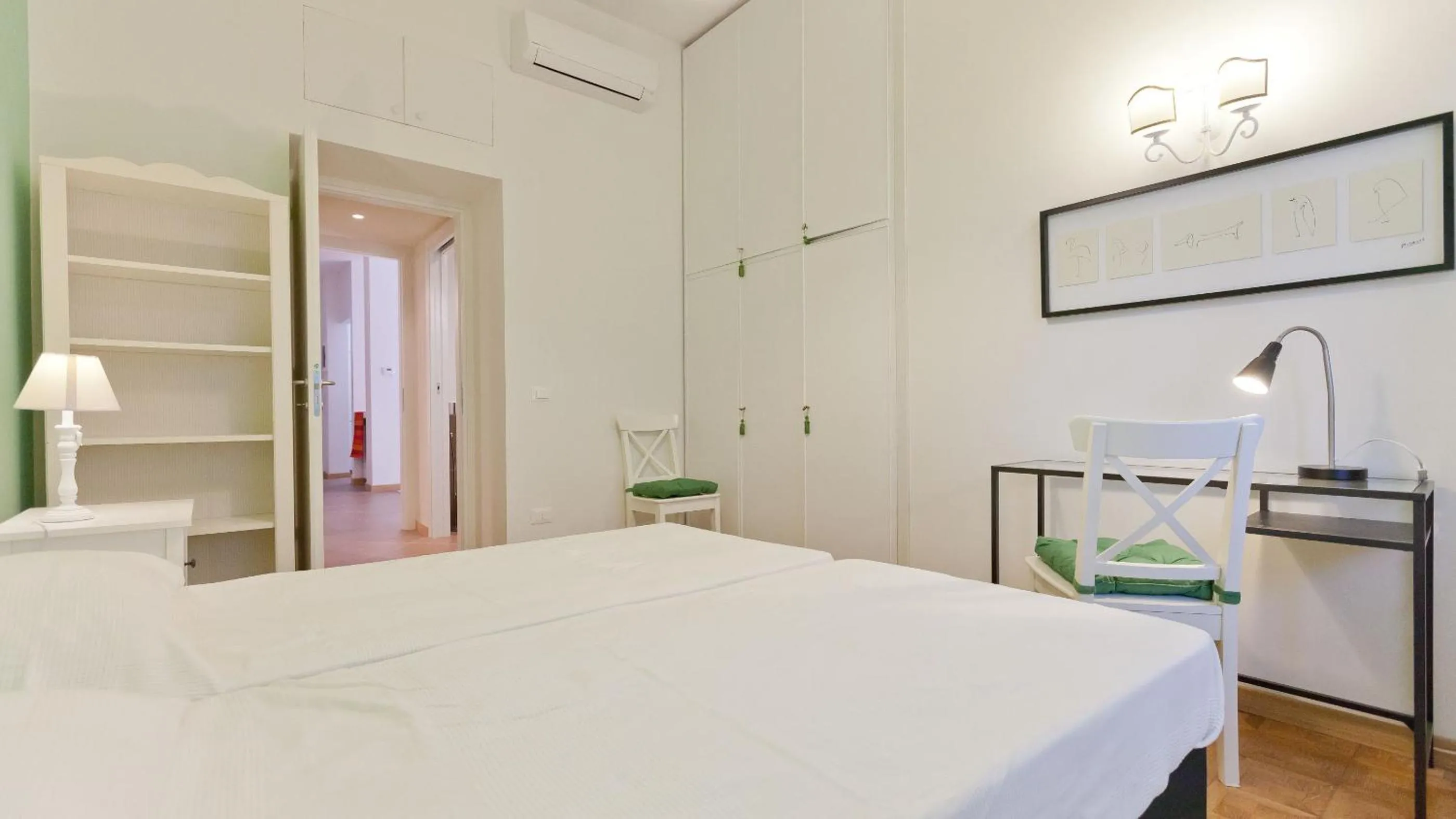 Bedroom, Bed in Circo Massimo Apartment 2