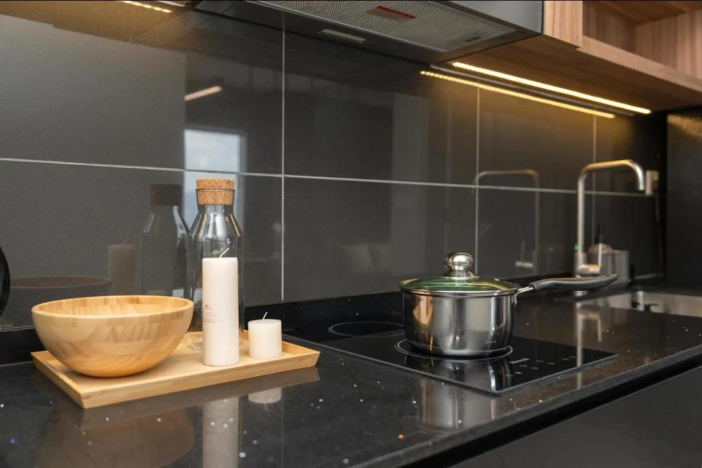 Kitchen or kitchenette in Axon Residence Bukit Bintang by Luna