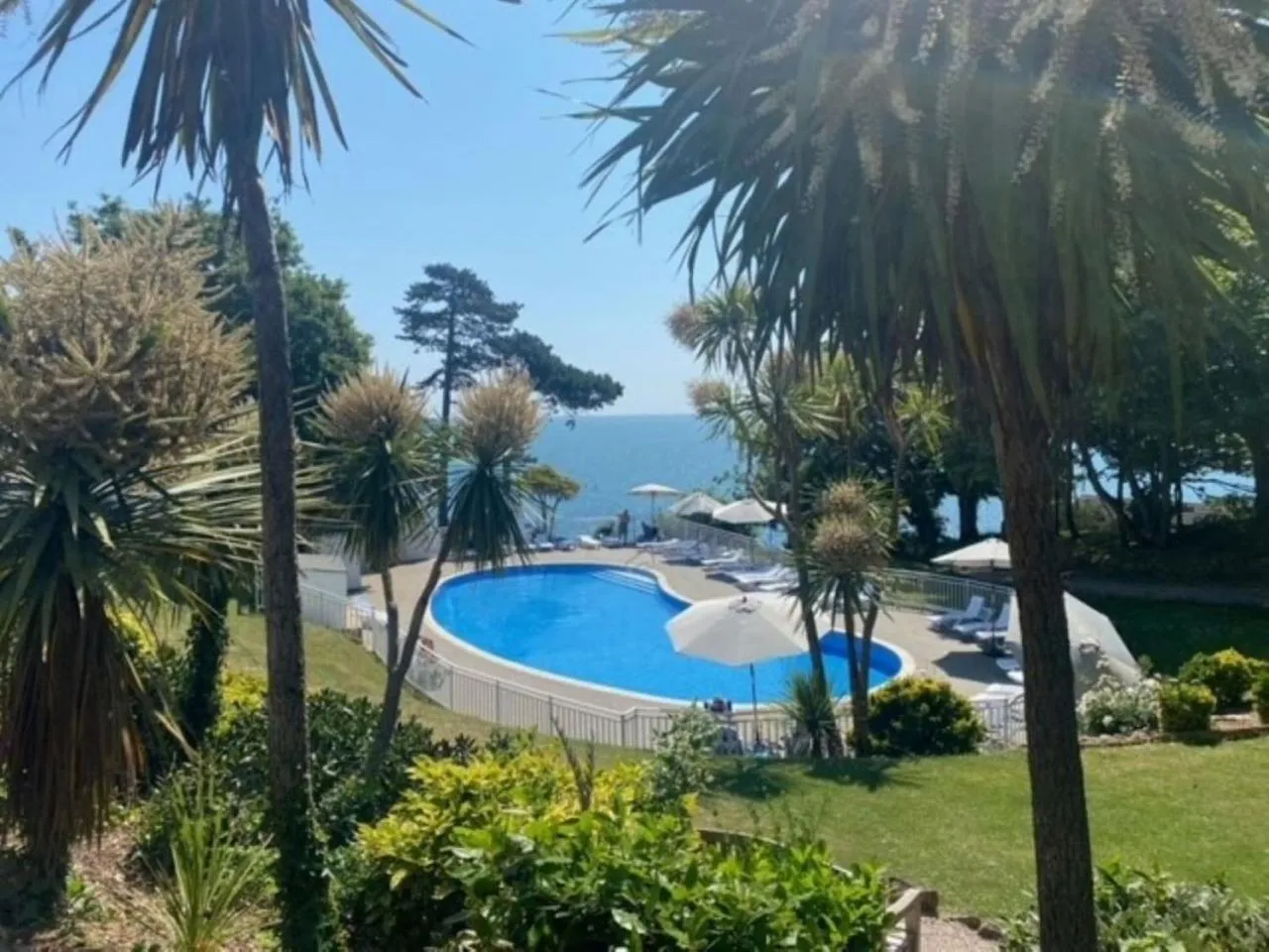 Pool view in The Osborne Hotel