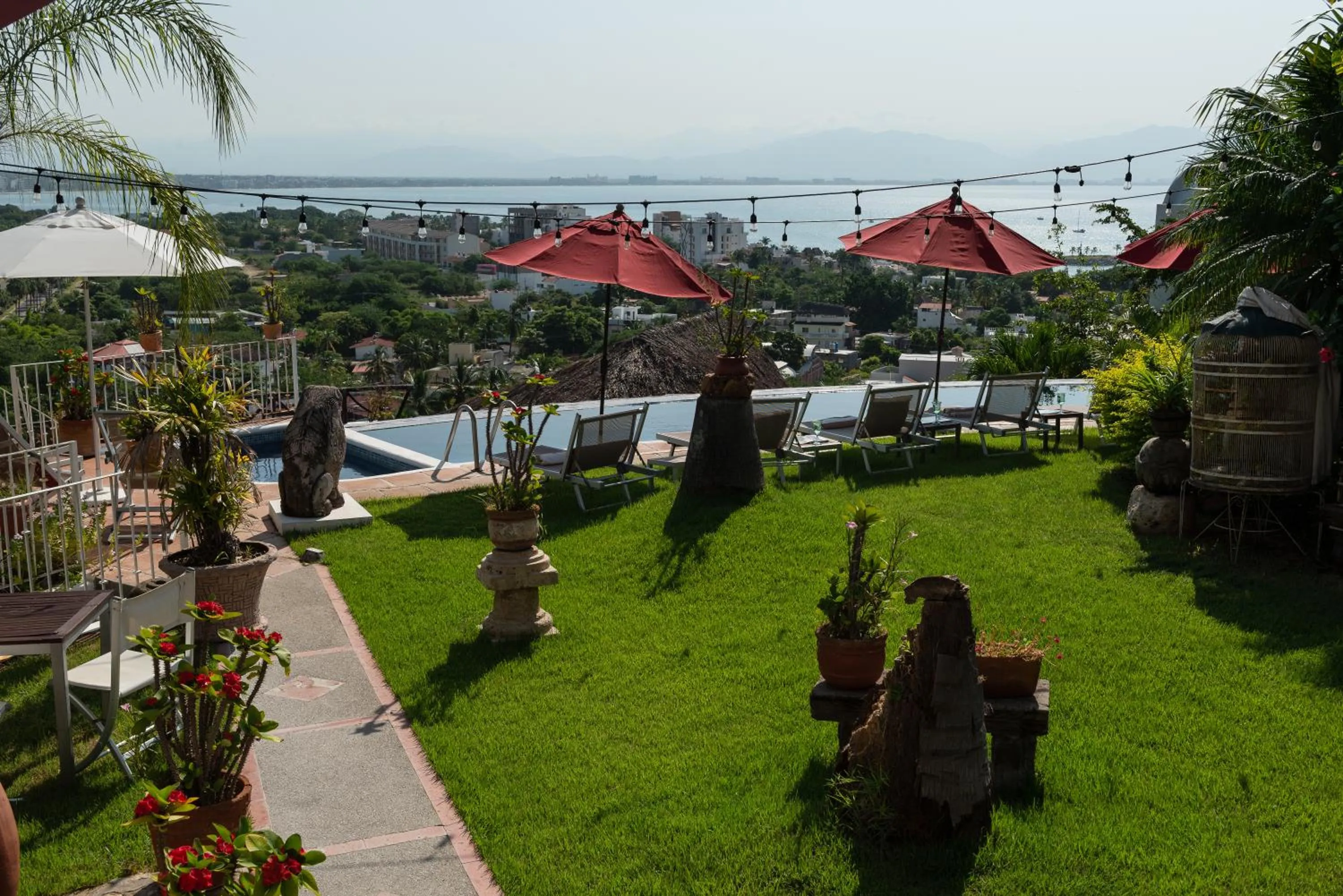 Garden view in Villa Bella Bed & Breakfast Inn