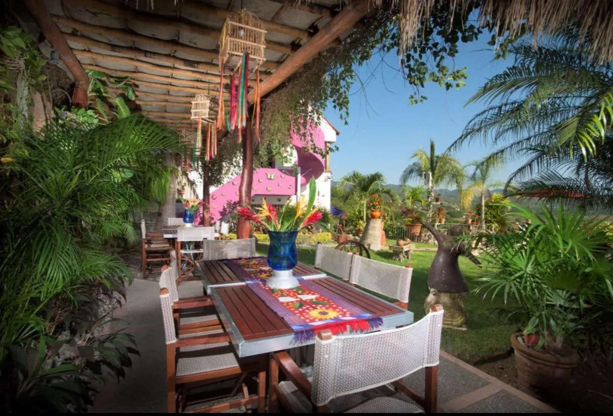 Patio in Villa Bella Bed & Breakfast Inn