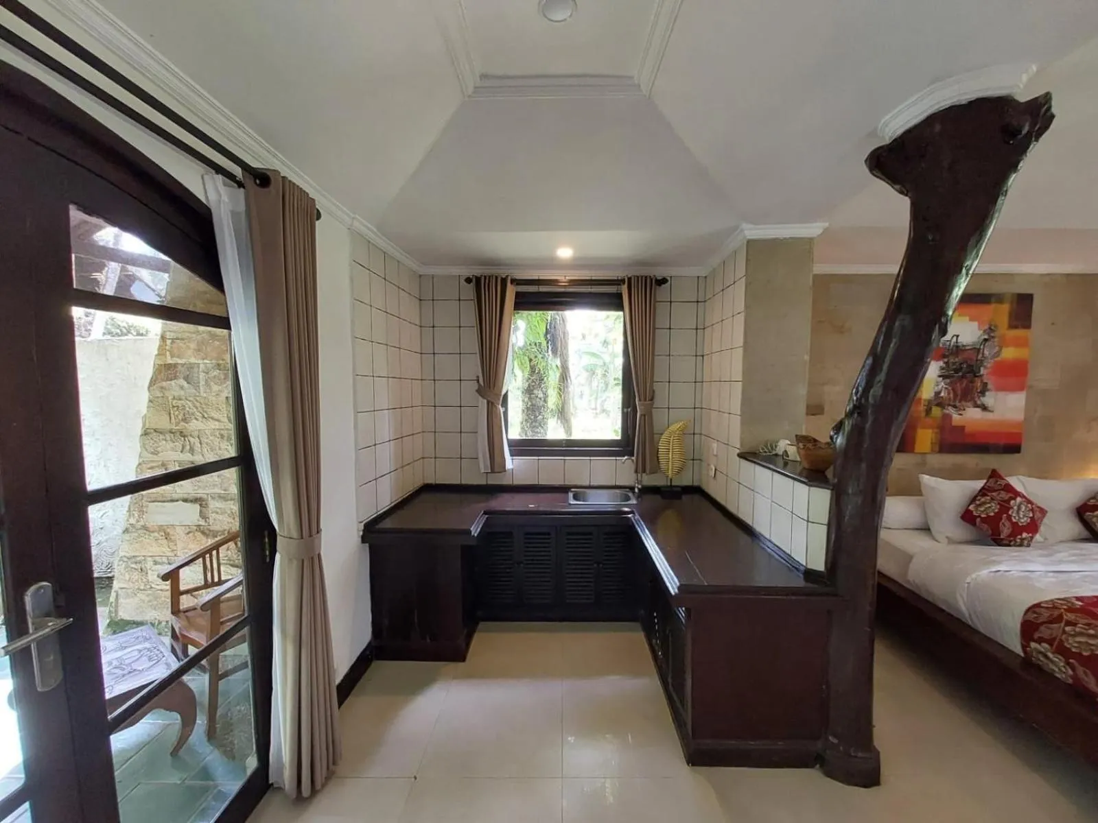 View (from property/room), Bed in Dzawani Ubud