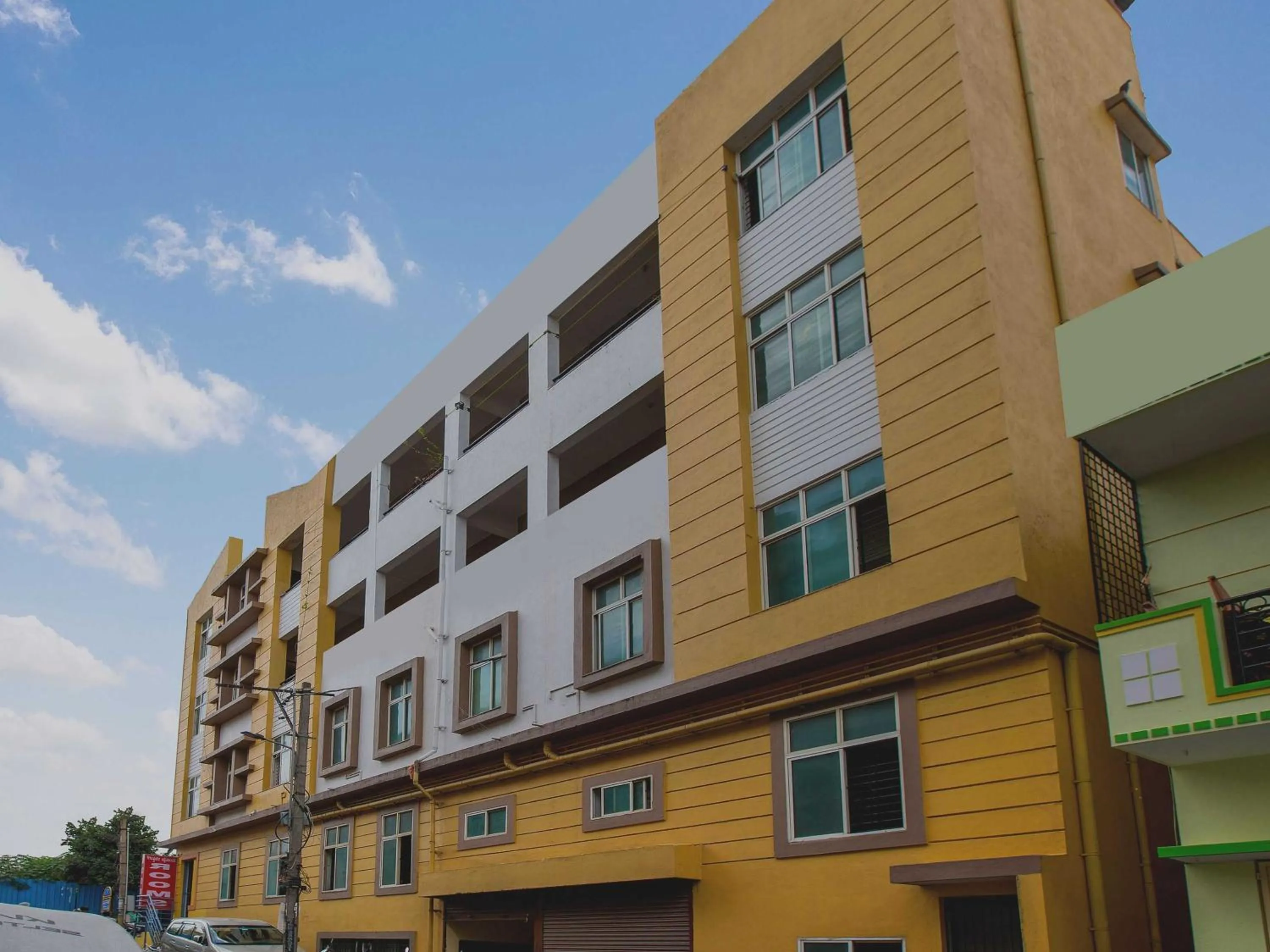 Facade/entrance in Hotel O Manjushree Boarding & Lodging nearby Dr.BR Ambedkar Stadium Basveshwar nagar