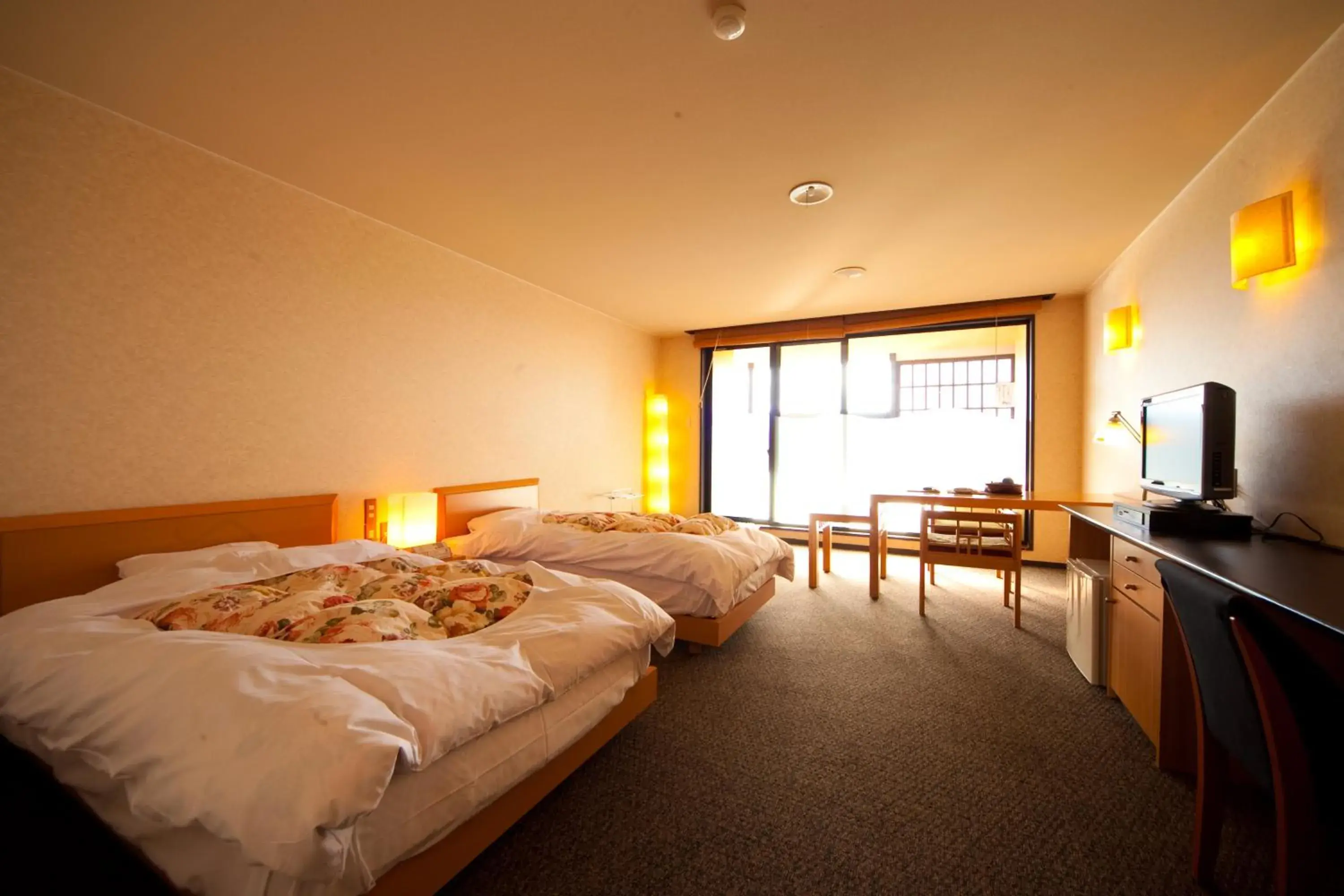 Twin Room with Private External Bathroom in caffel Hina-no-sato Twin Room with Private External Bathroom in caffel Hina-no-sato