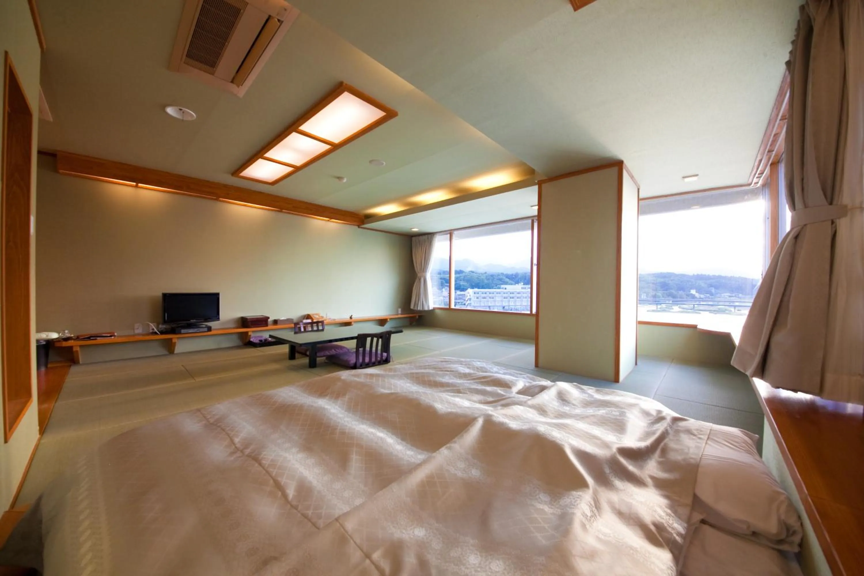 Bed in caffel Hina-no-sato