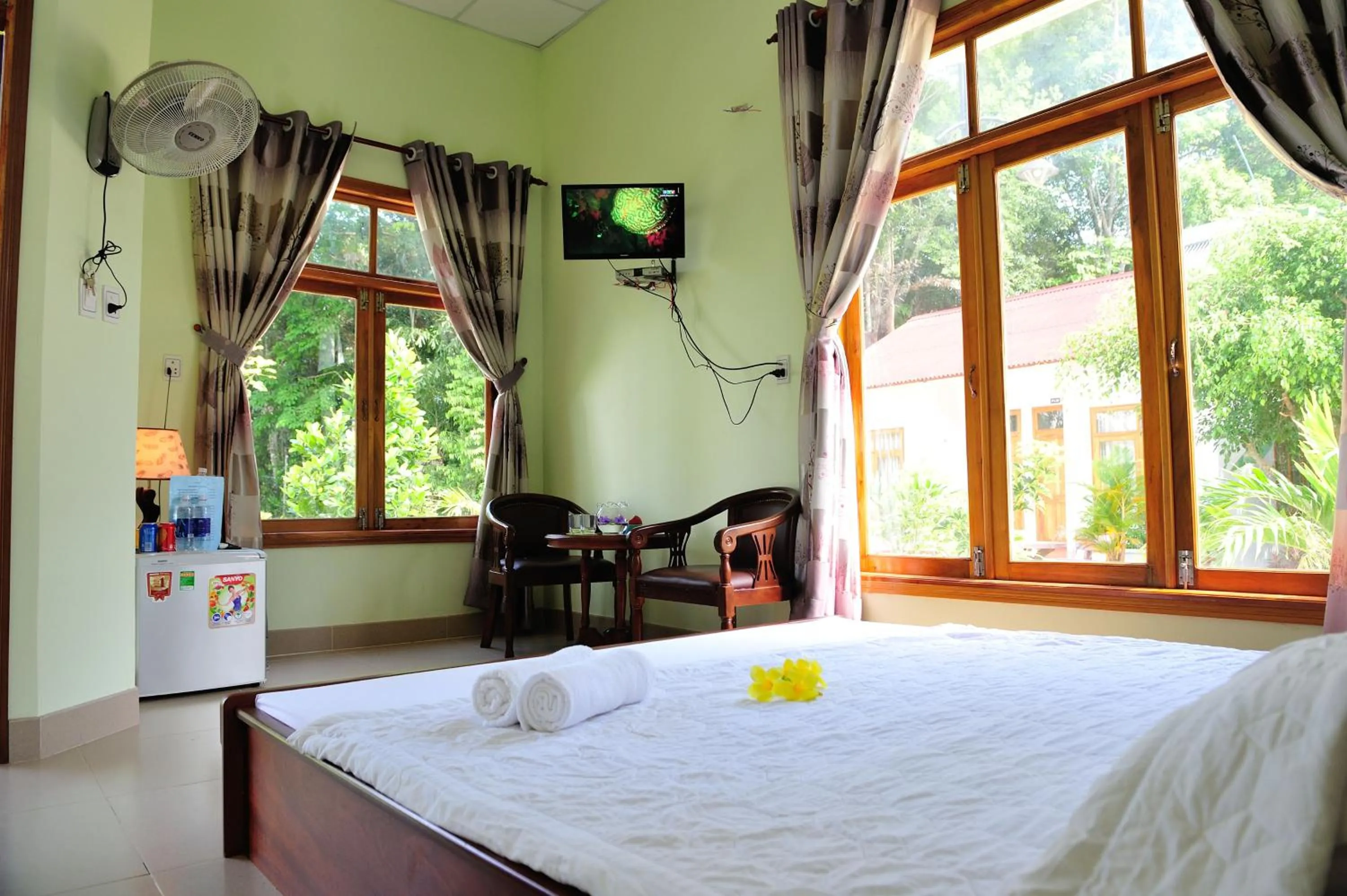 Bed in Tang Thanh Phat Resort