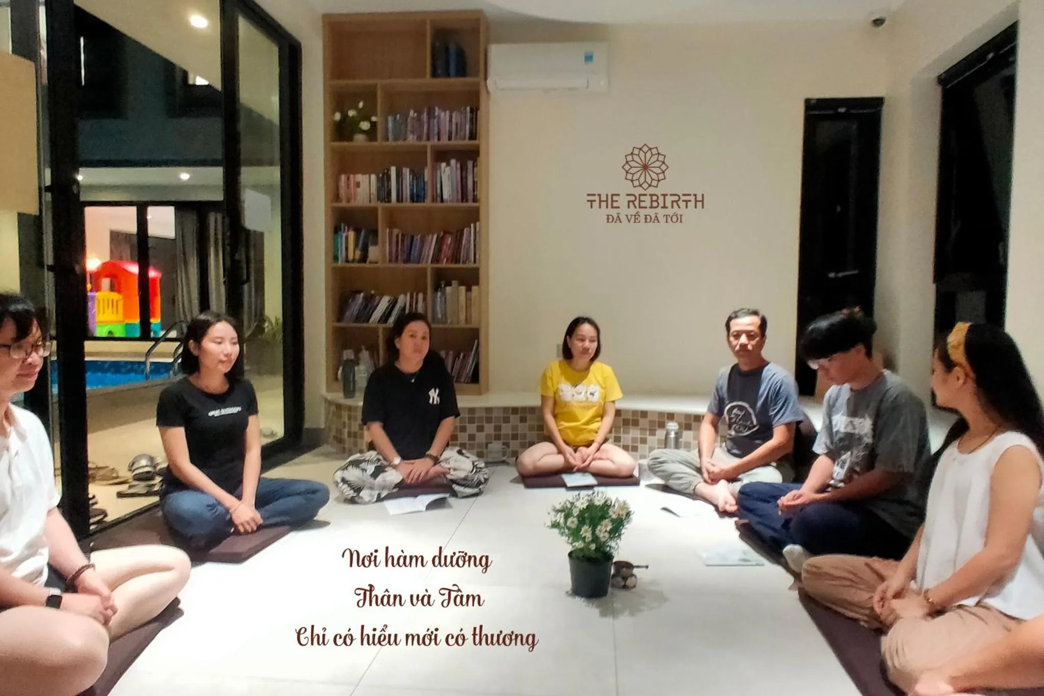 Library in The Rebirth Apartment Binh Chau Ho Tram