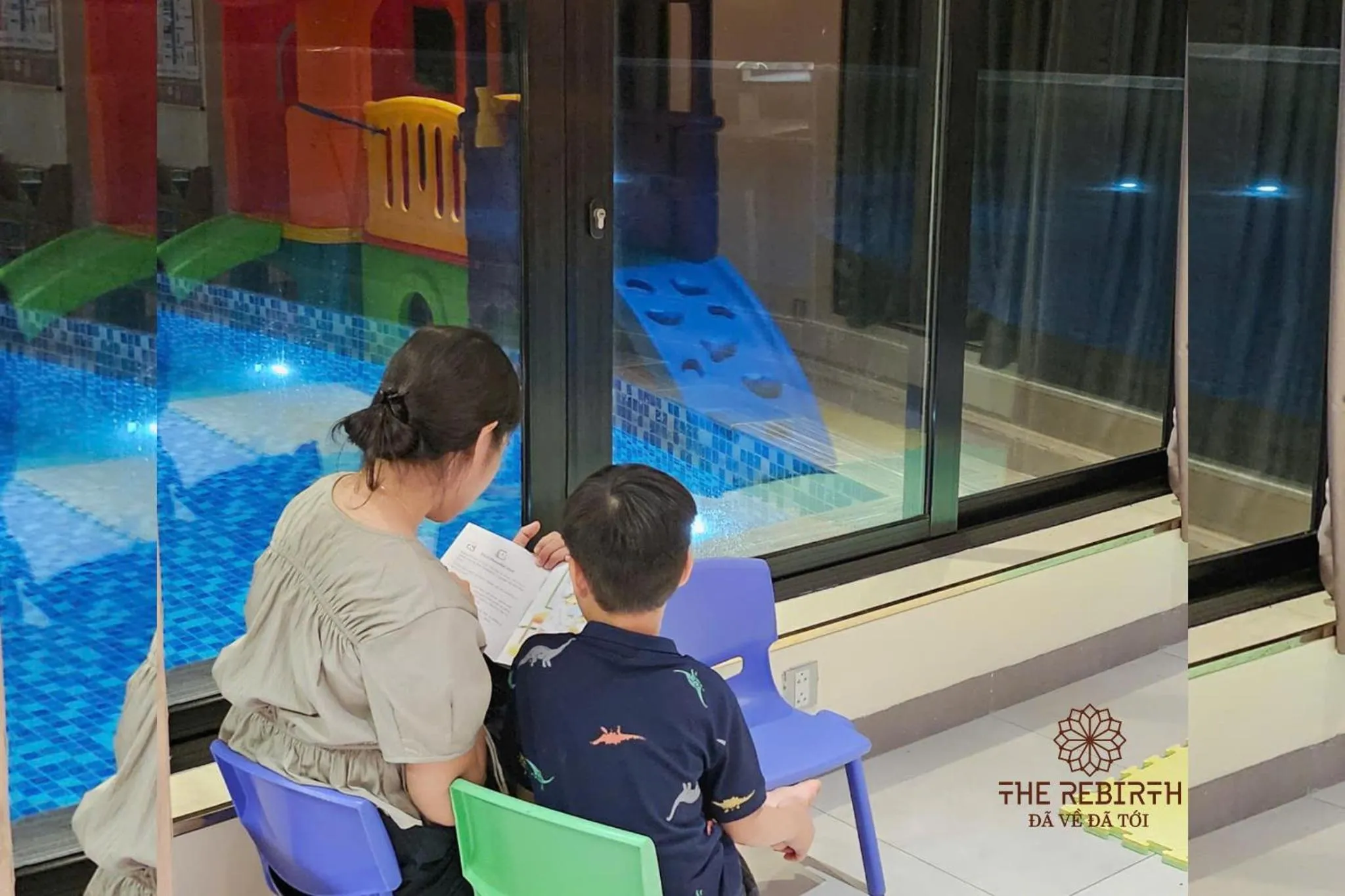 Library in The Rebirth Apartment Binh Chau Ho Tram