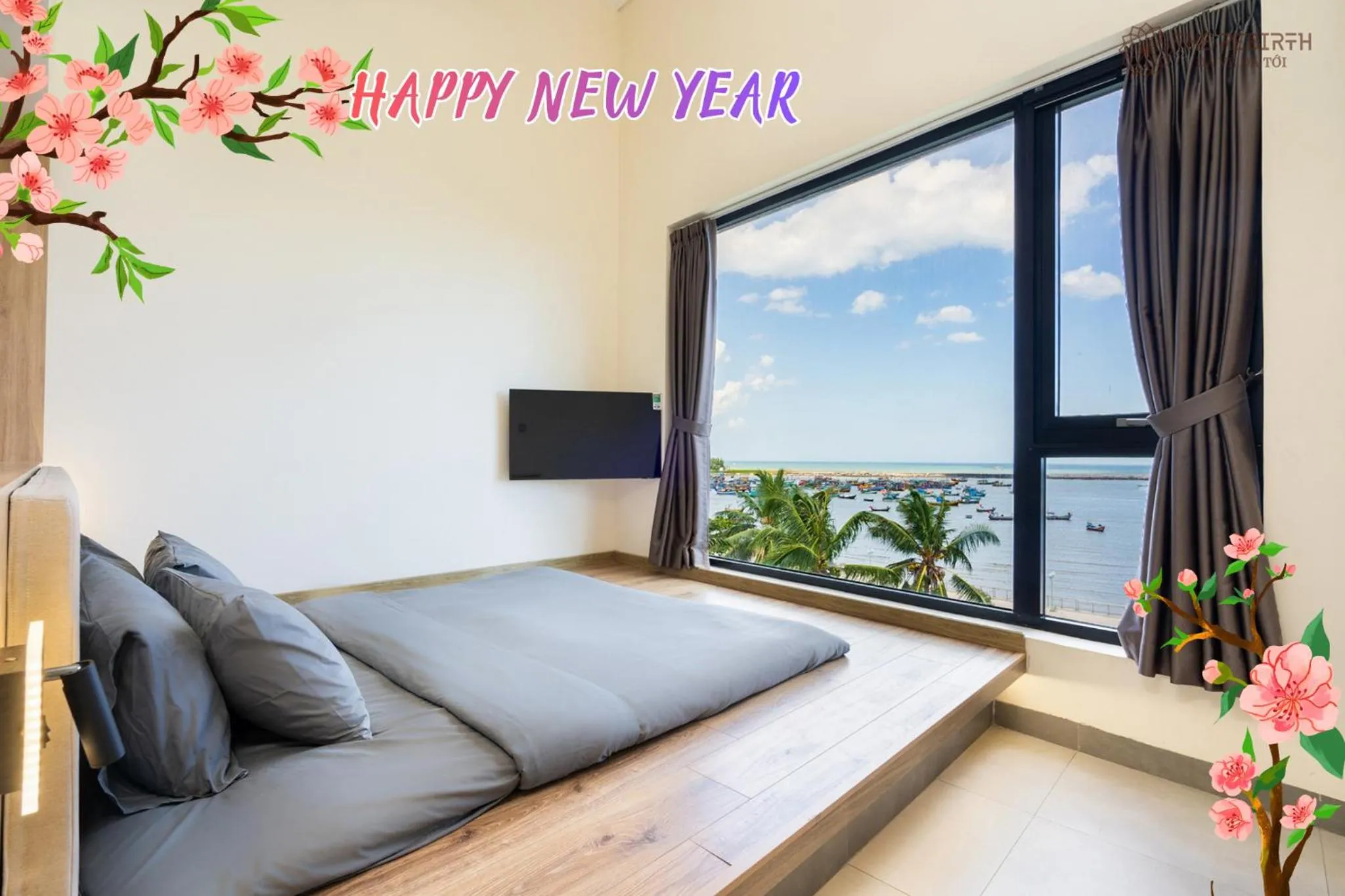 Bedroom in The Rebirth Apartment Binh Chau Ho Tram