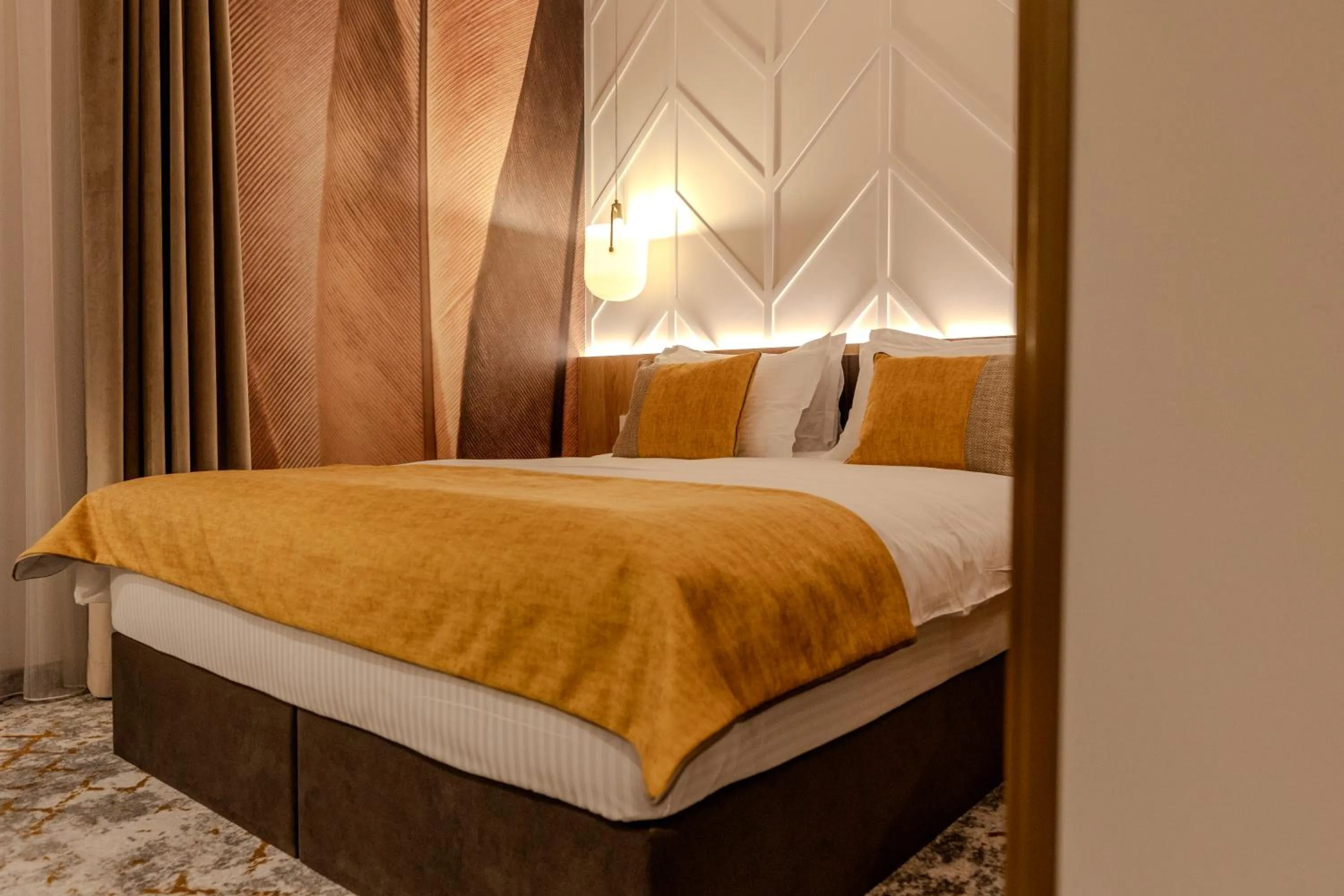 Bed in Hotel Branco Timisoara