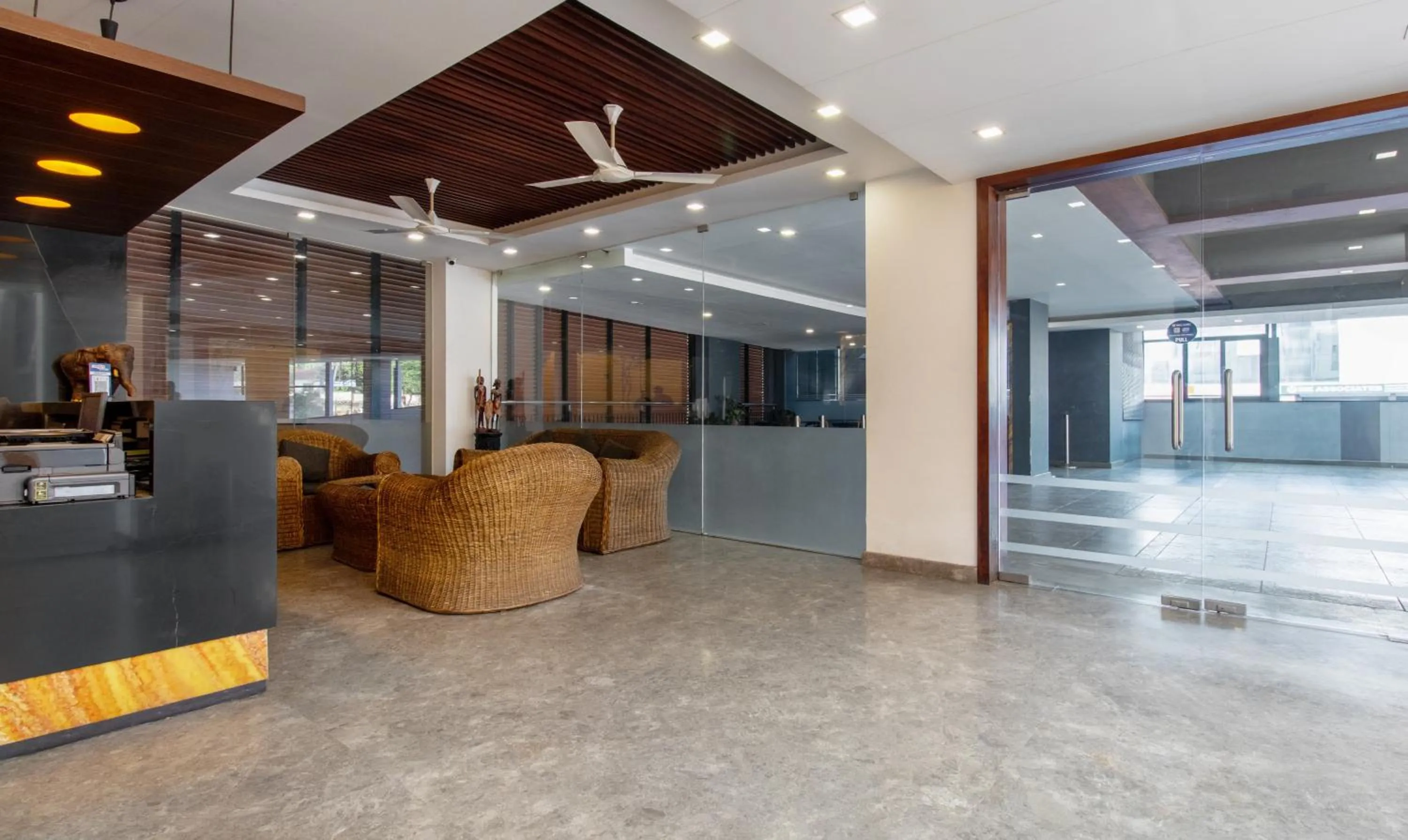 Lobby or reception in Treebo Brahma, Wayanad