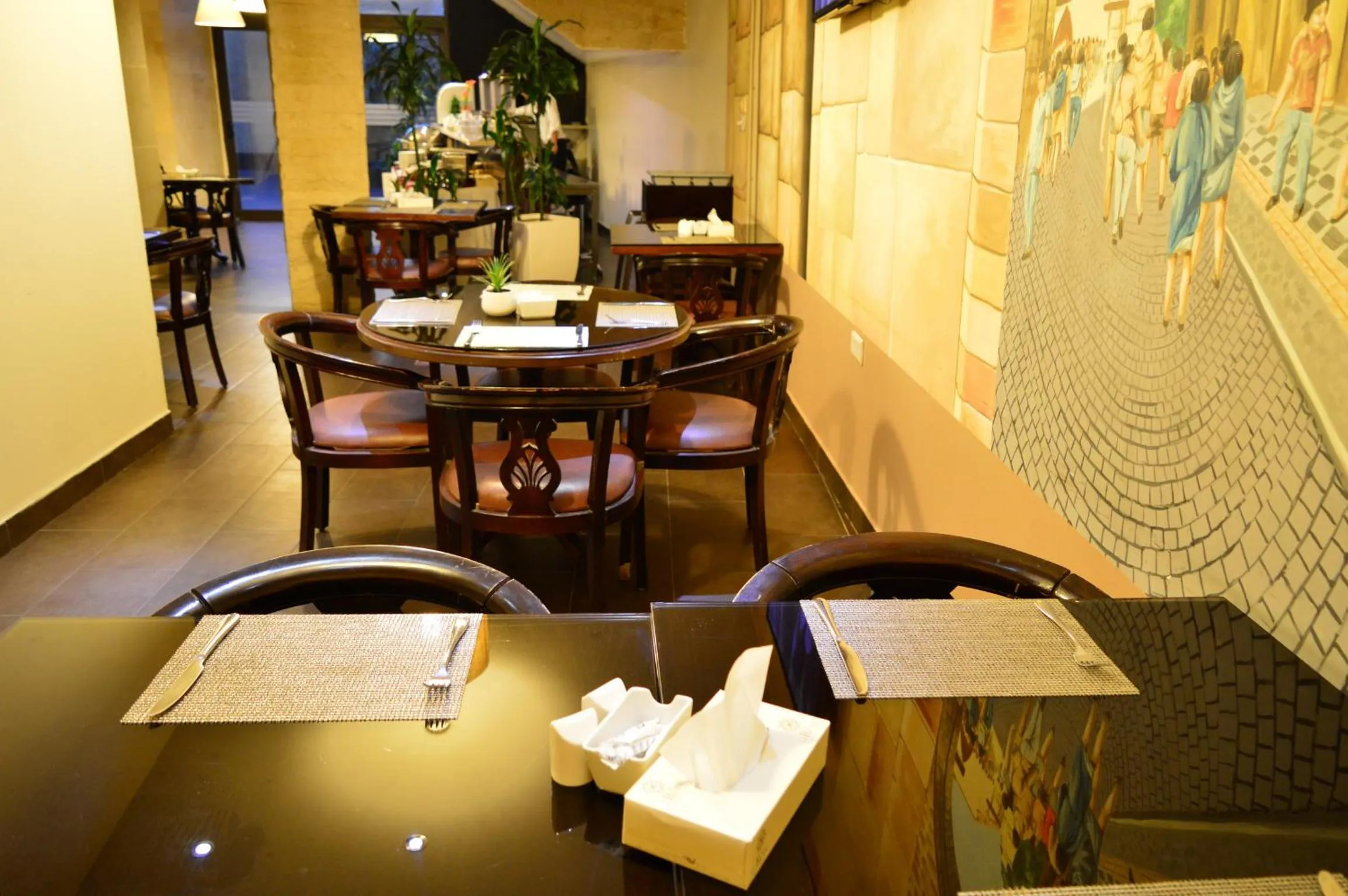 Buffet breakfast in Nadine Hotel Suites