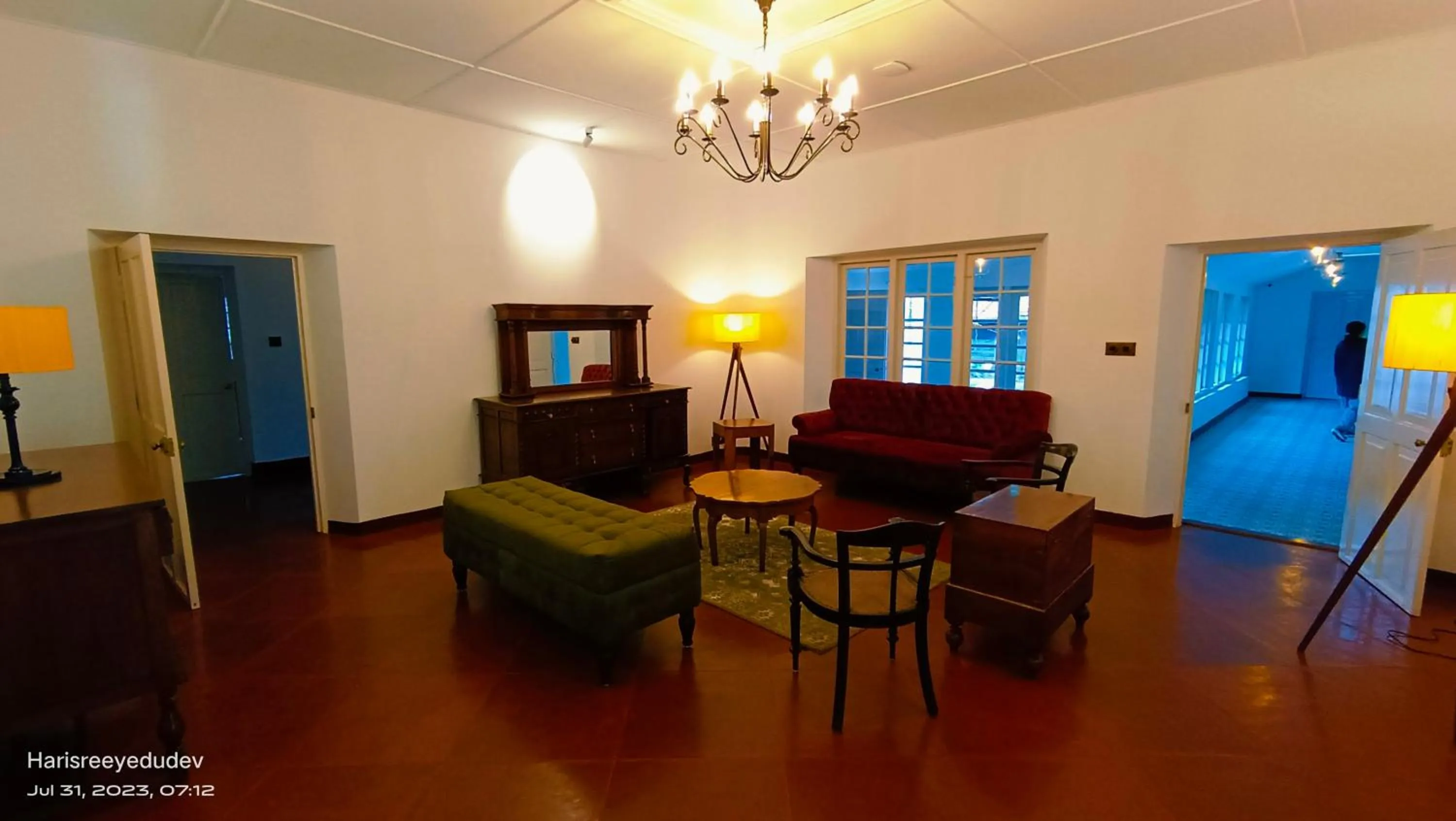 Living room in Lockhart Bungalow Munnar - A CGH Earth SAHA Experience