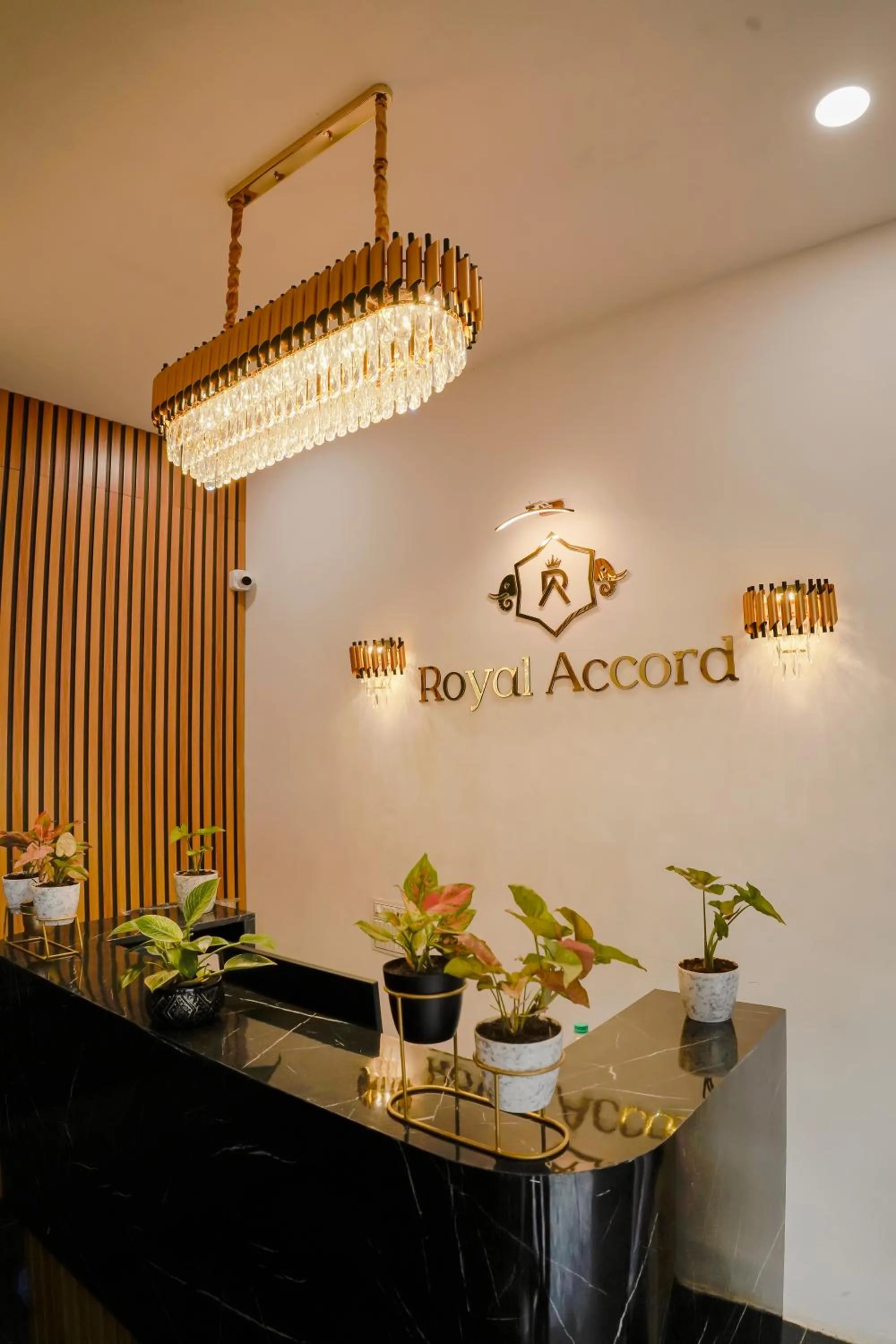 Property logo or sign in Hotel Royal Accord