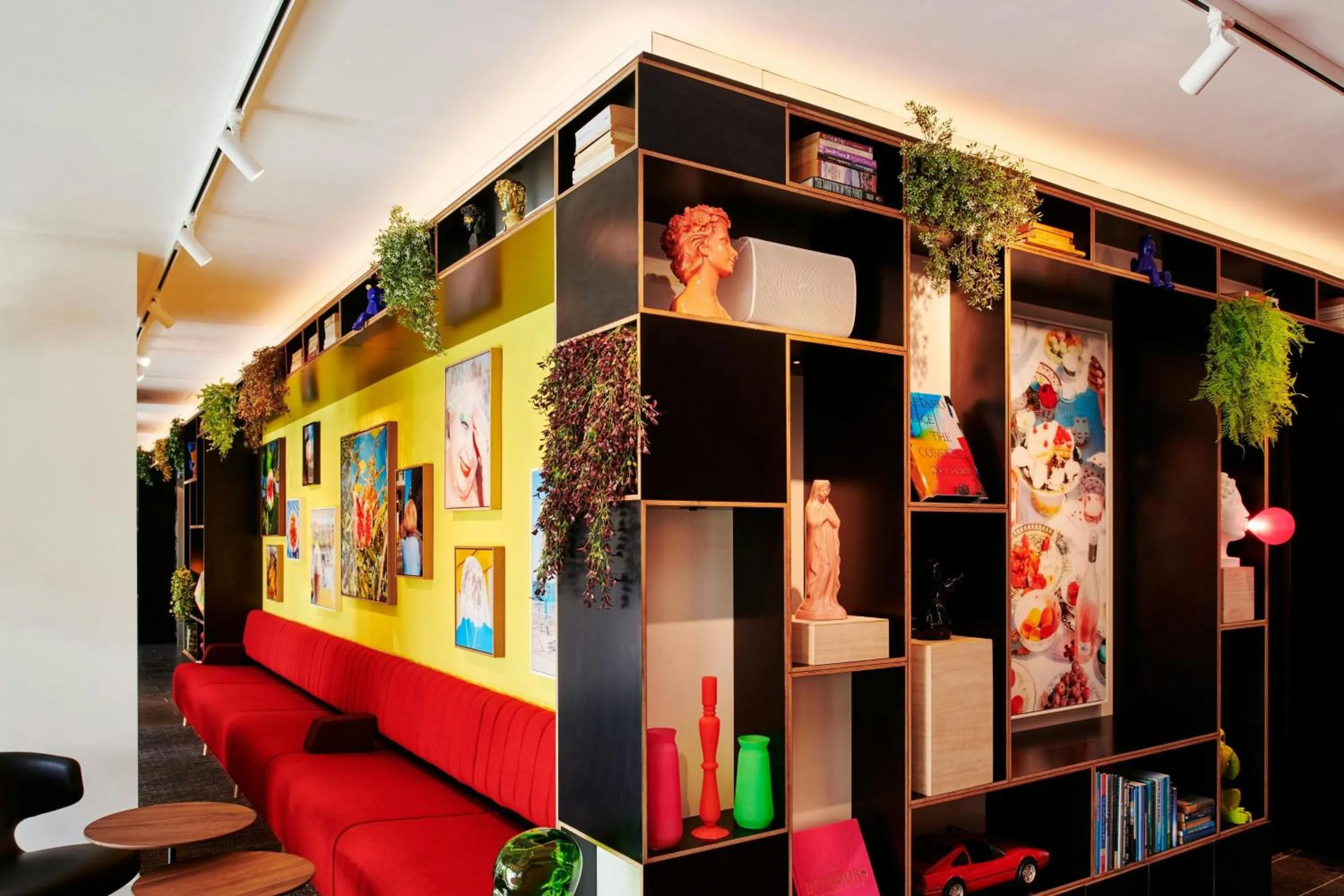 Lobby or reception in citizenM Rome Isola Tiberina