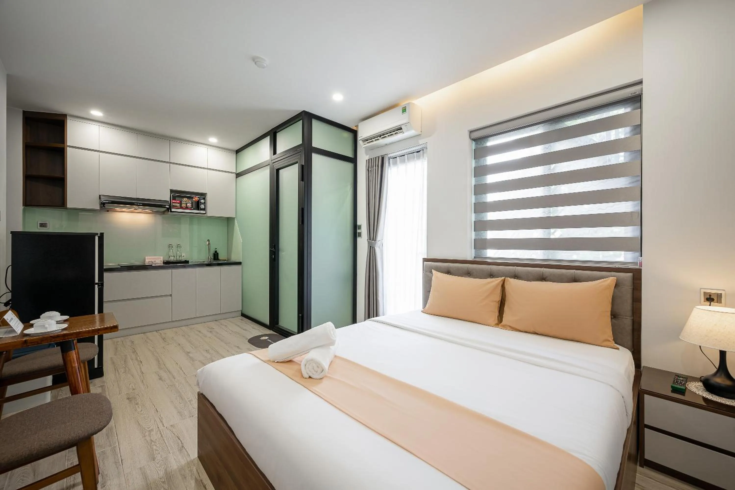 Kitchen or kitchenette, Bed in Cozrum Homes - Kena House