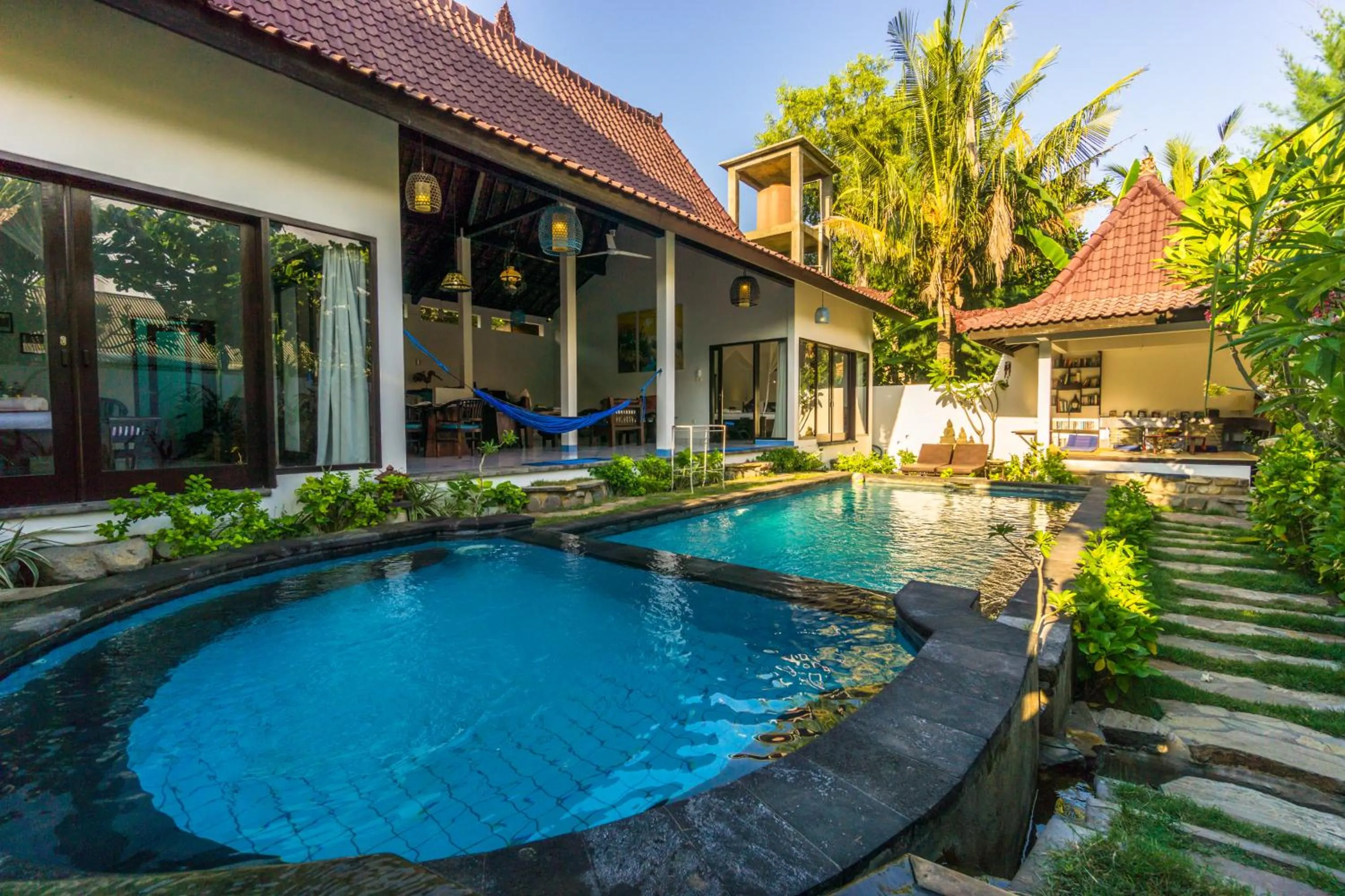 Patio in Ambary House Gili Trawangan- 2 BR Private Villa, Pool