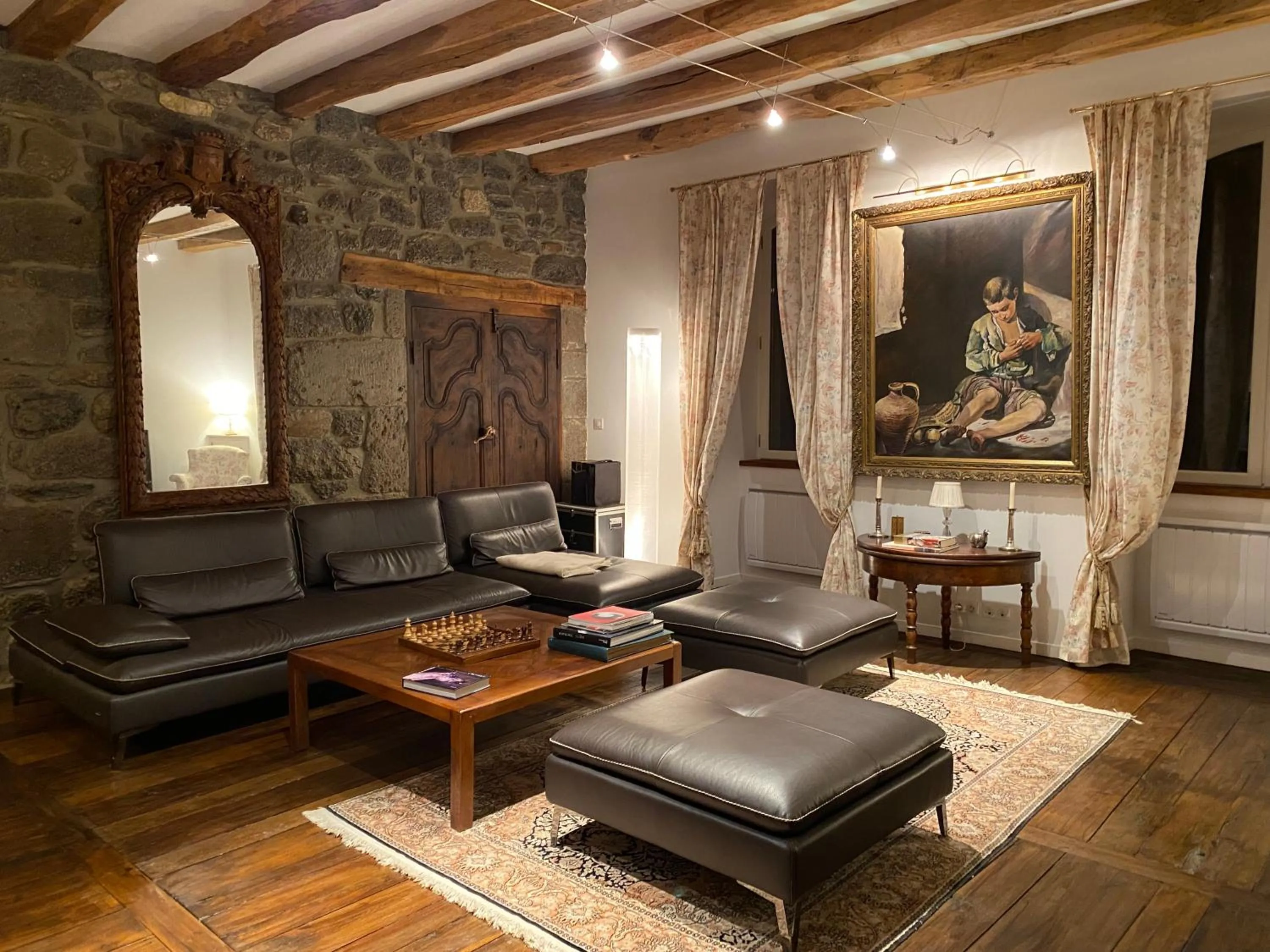 Living room in Château du Puech en Aubrac