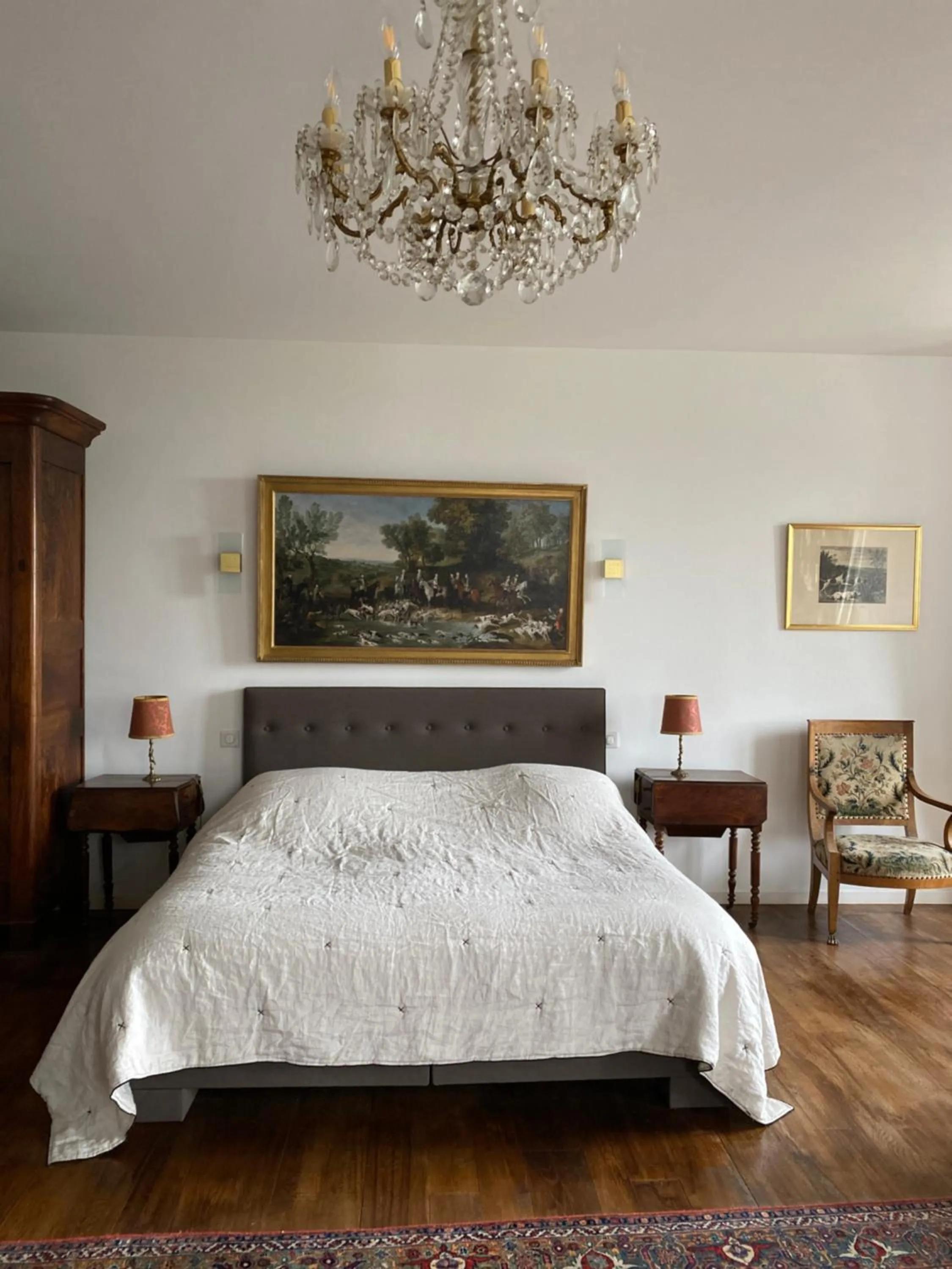Bed in Château du Puech