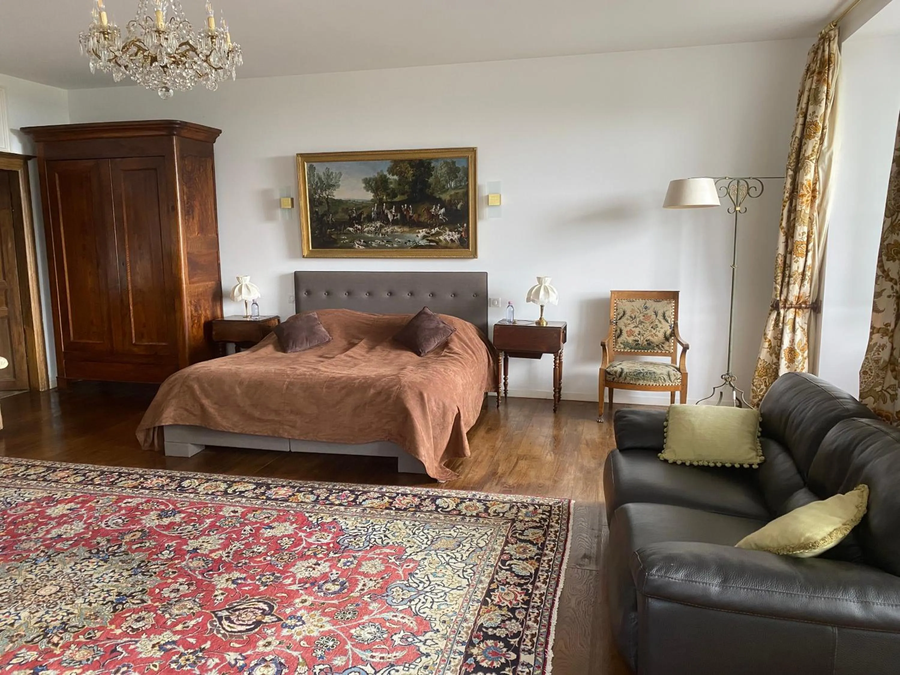 Bed in Château du Puech