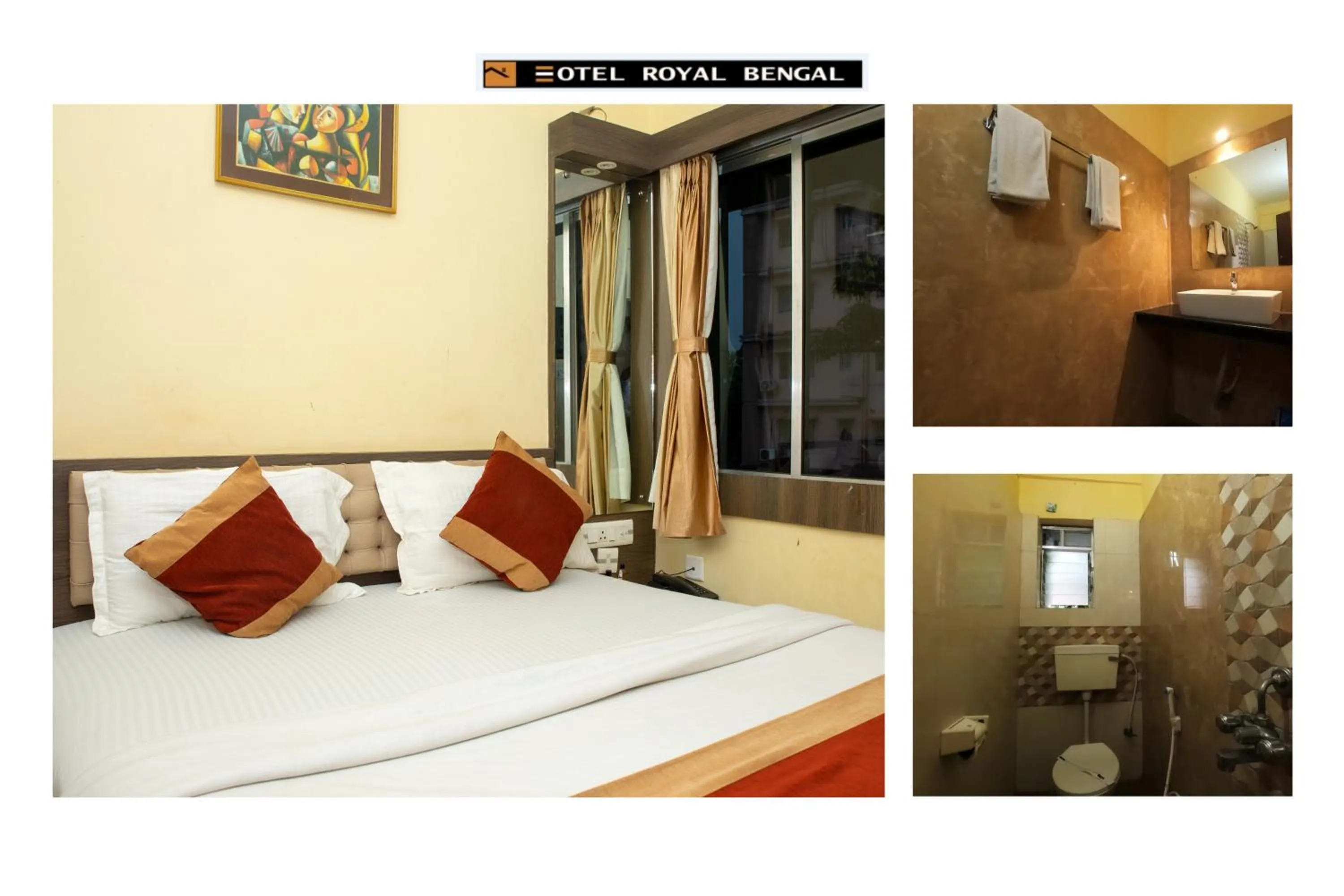 Bed in Hotel Royal Bengal