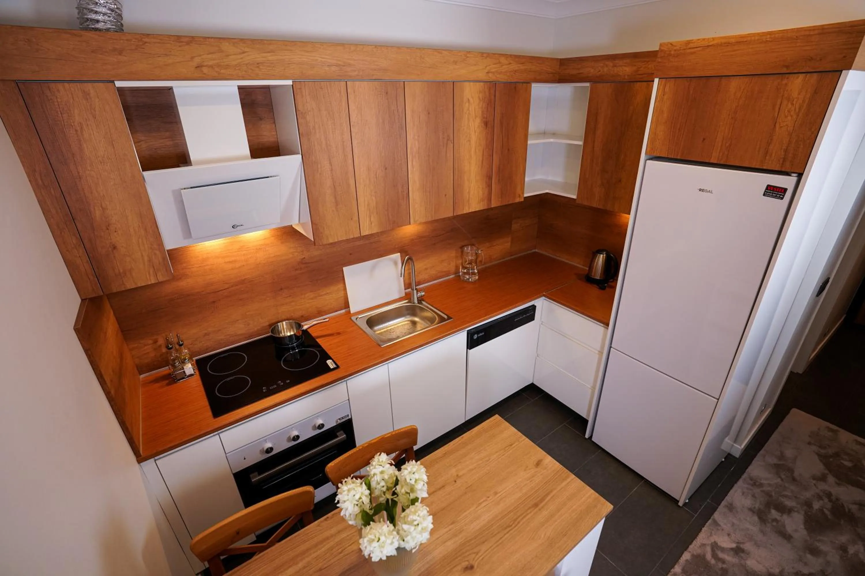 kitchen in Merkuri apartments