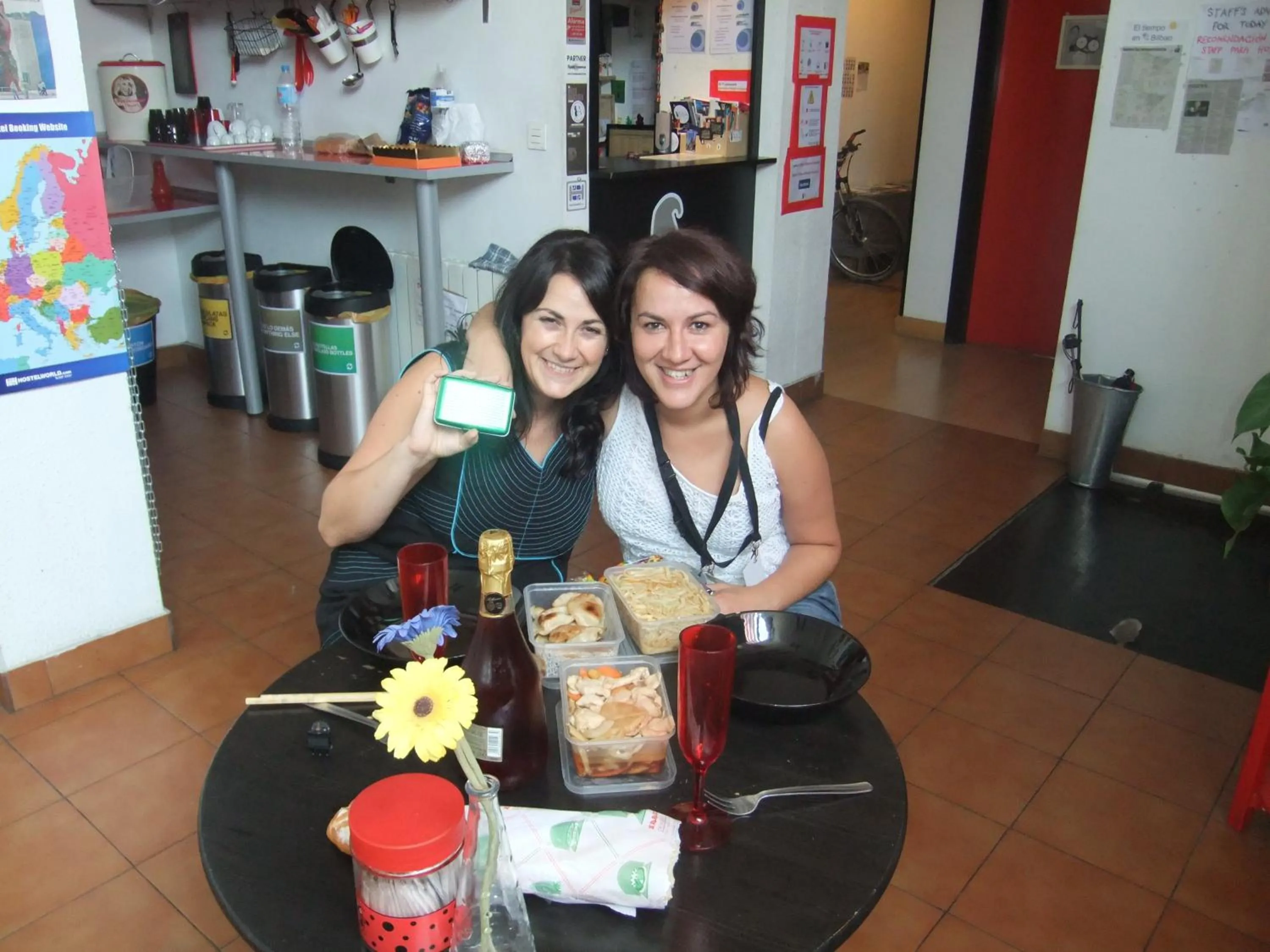 Food in Bilbao Akelarre Hostel