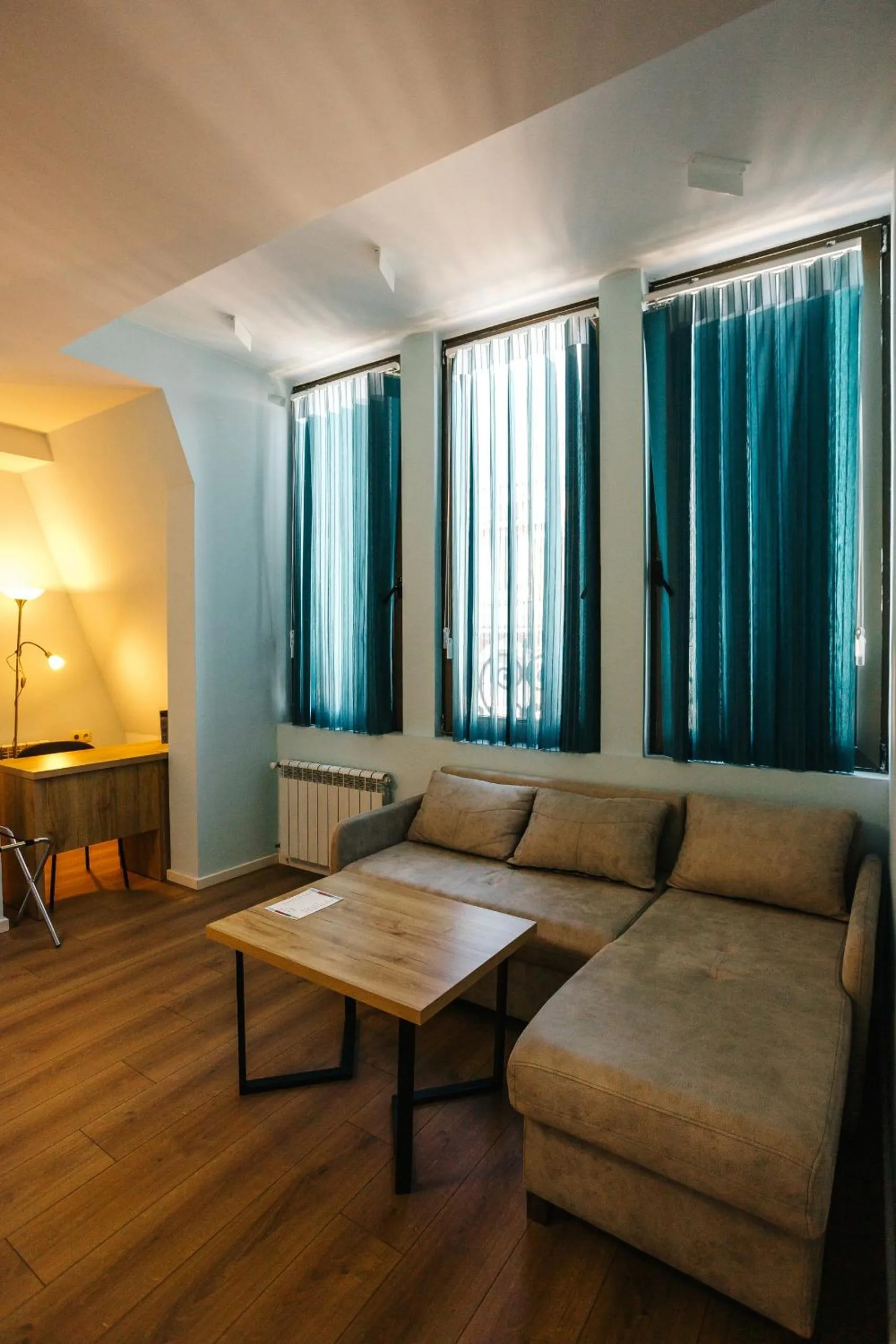 Seating area in Piazza Four Colours