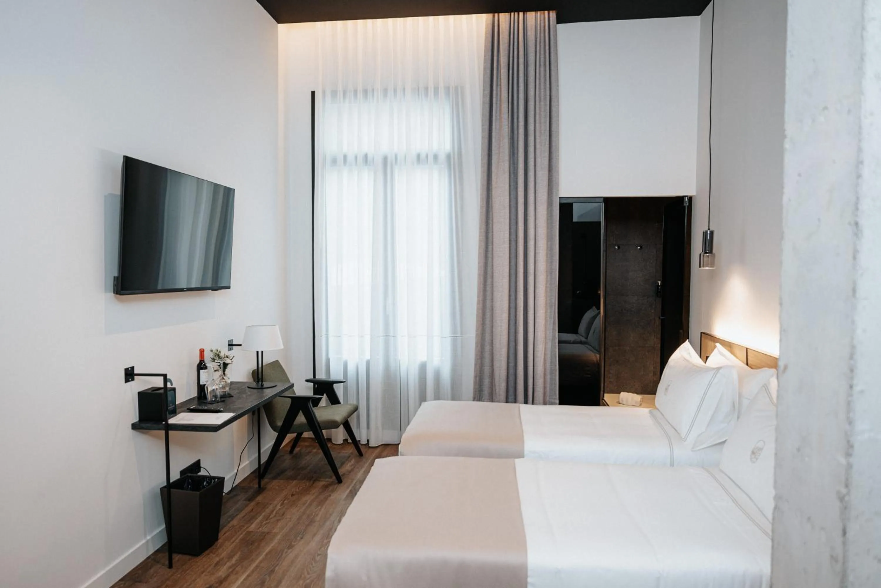 Bed in Hotel Luruna Palacio Larrinaga