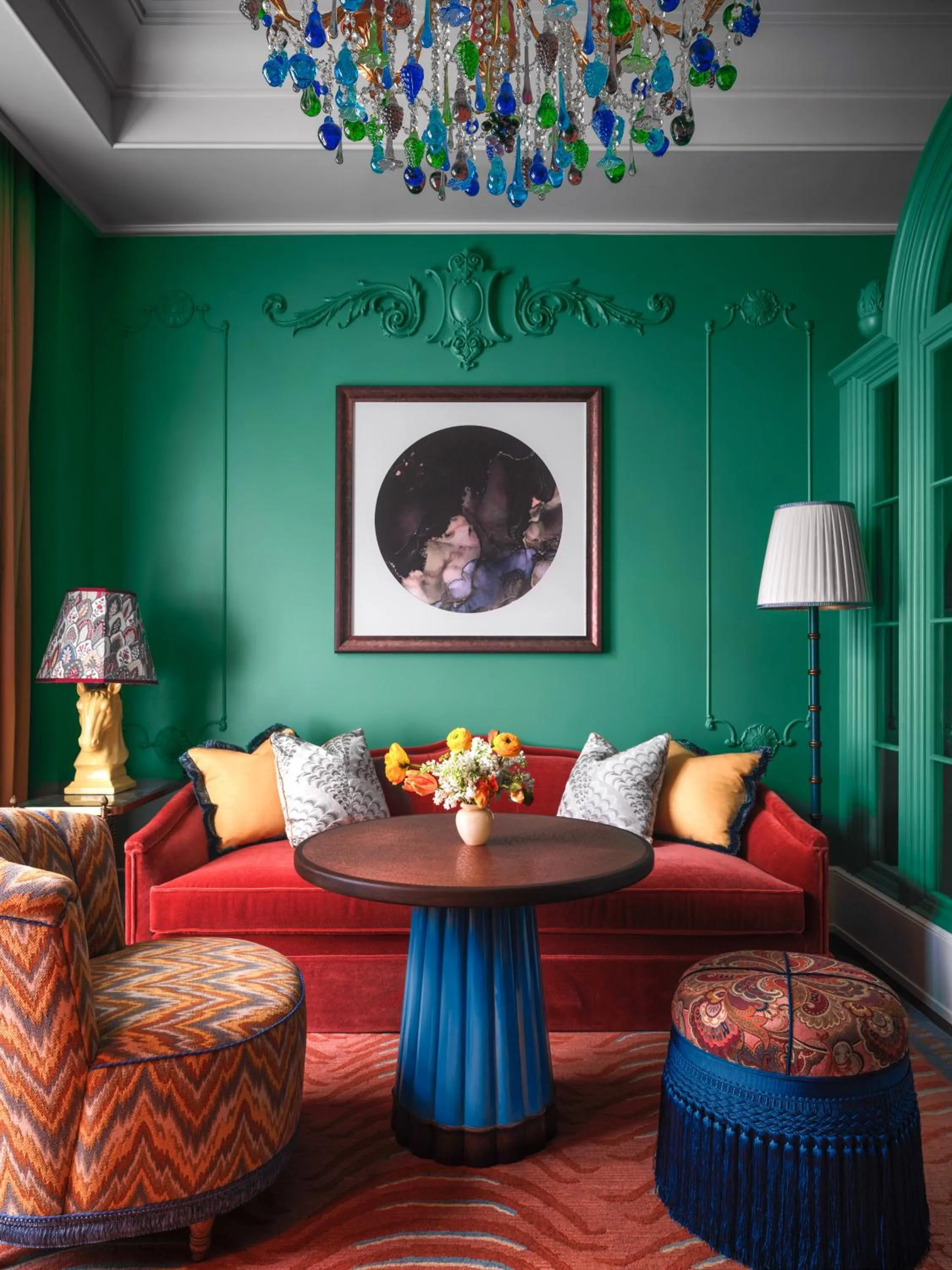 Decorative detail in The Fifth Avenue Hotel