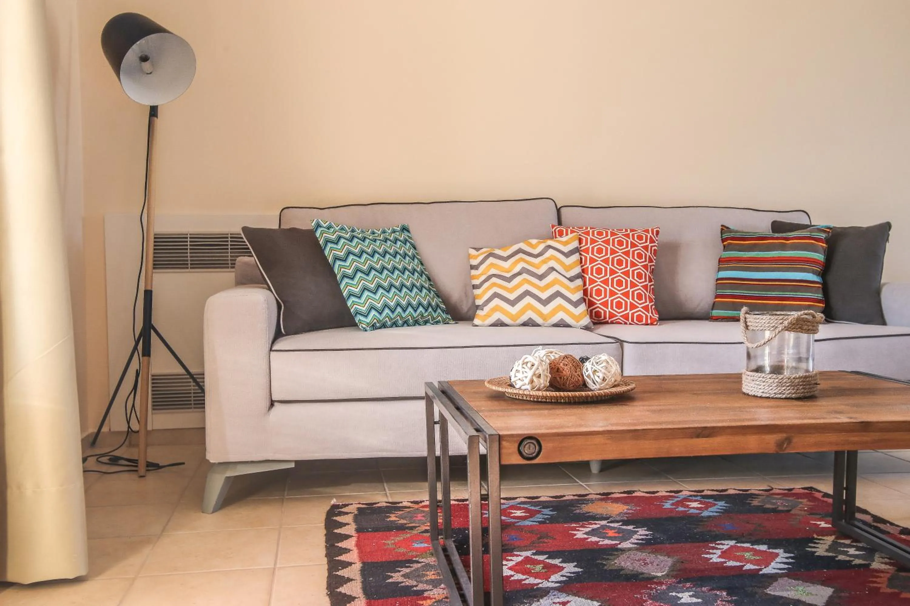 Seating area in Penelope Villas