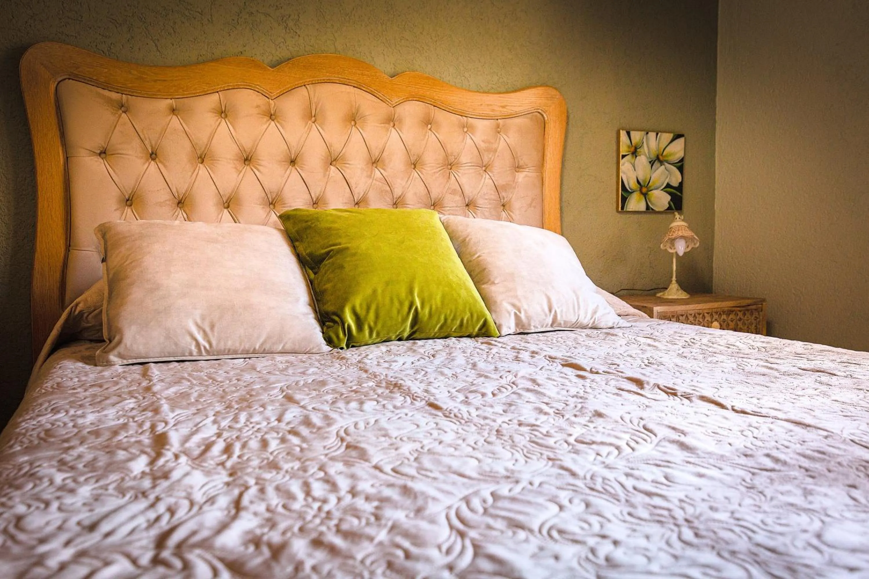 Bed in Relais Garden Cactus B&B