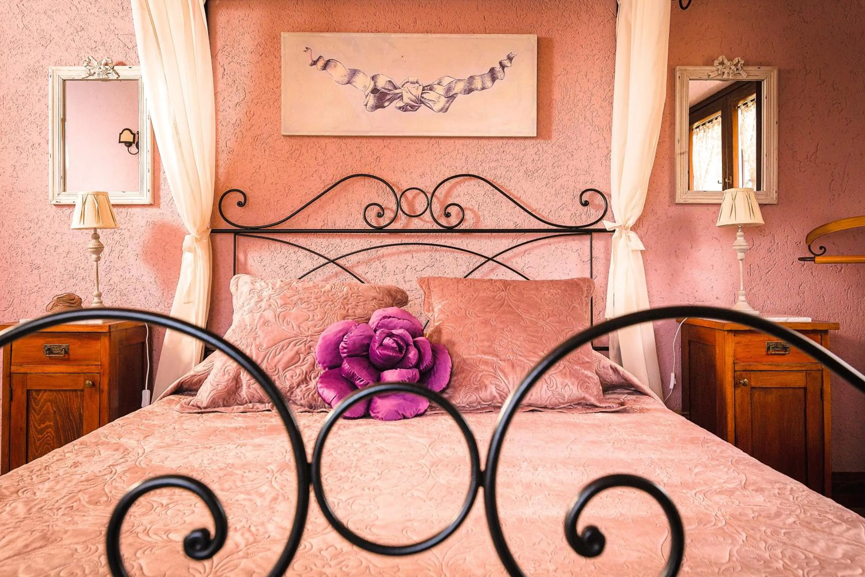 Bed in Relais Garden Cactus B&B