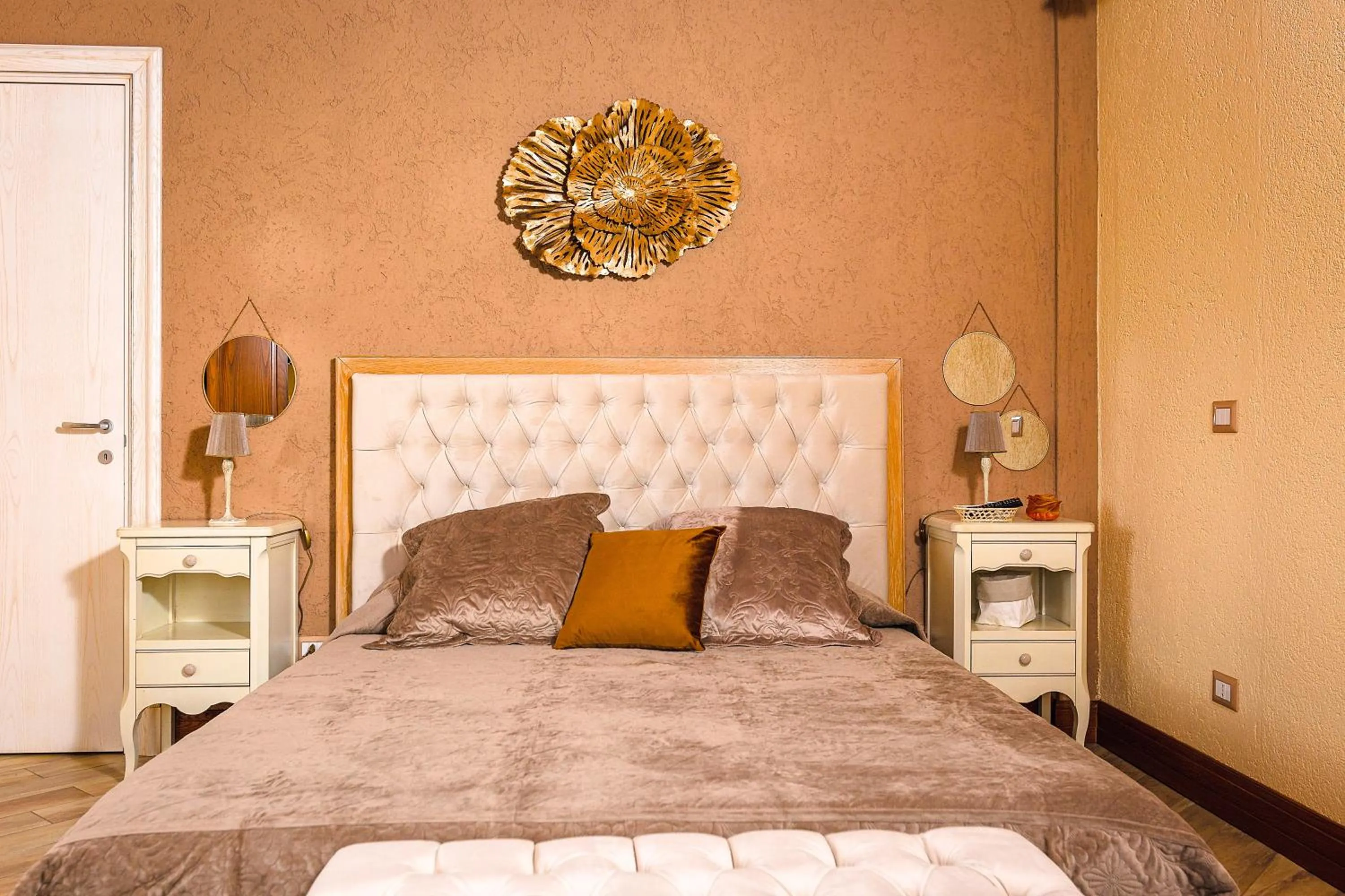 Bed in Relais Garden Cactus B&B