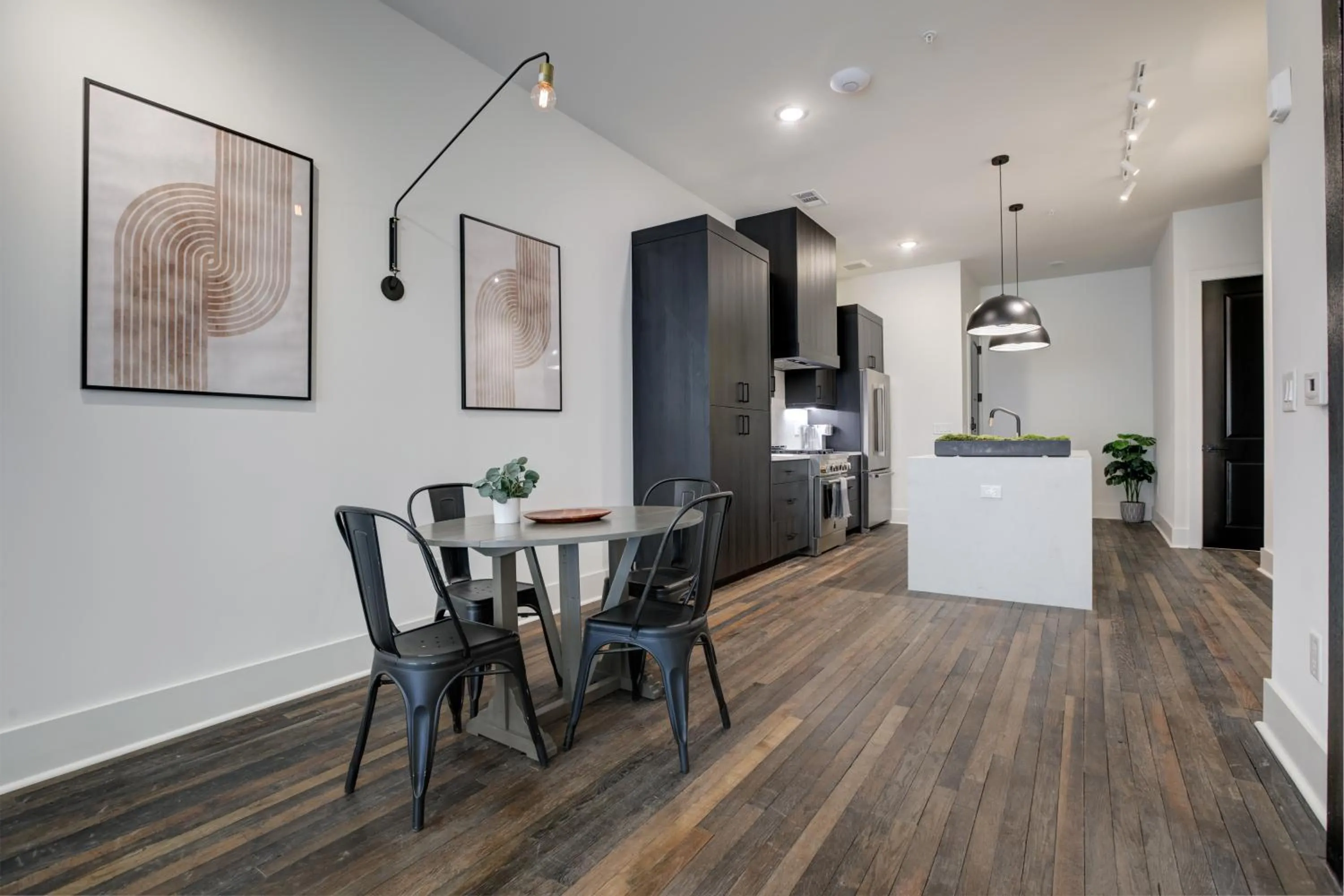 Dining area in Loft condo by Mercedes Benz w balcony Apt 101