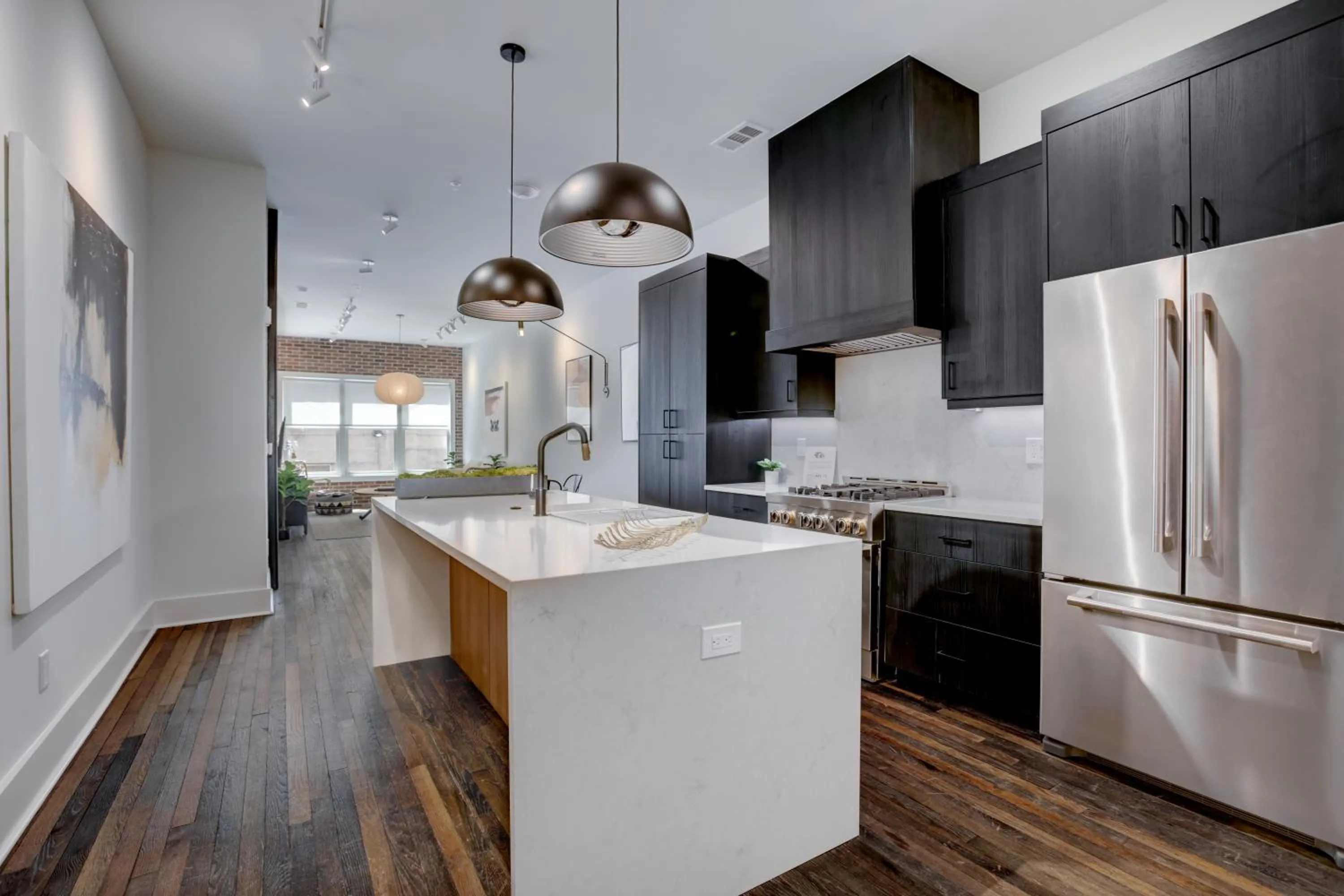 kitchen in Loft condo by Mercedes Benz w balcony Apt 101