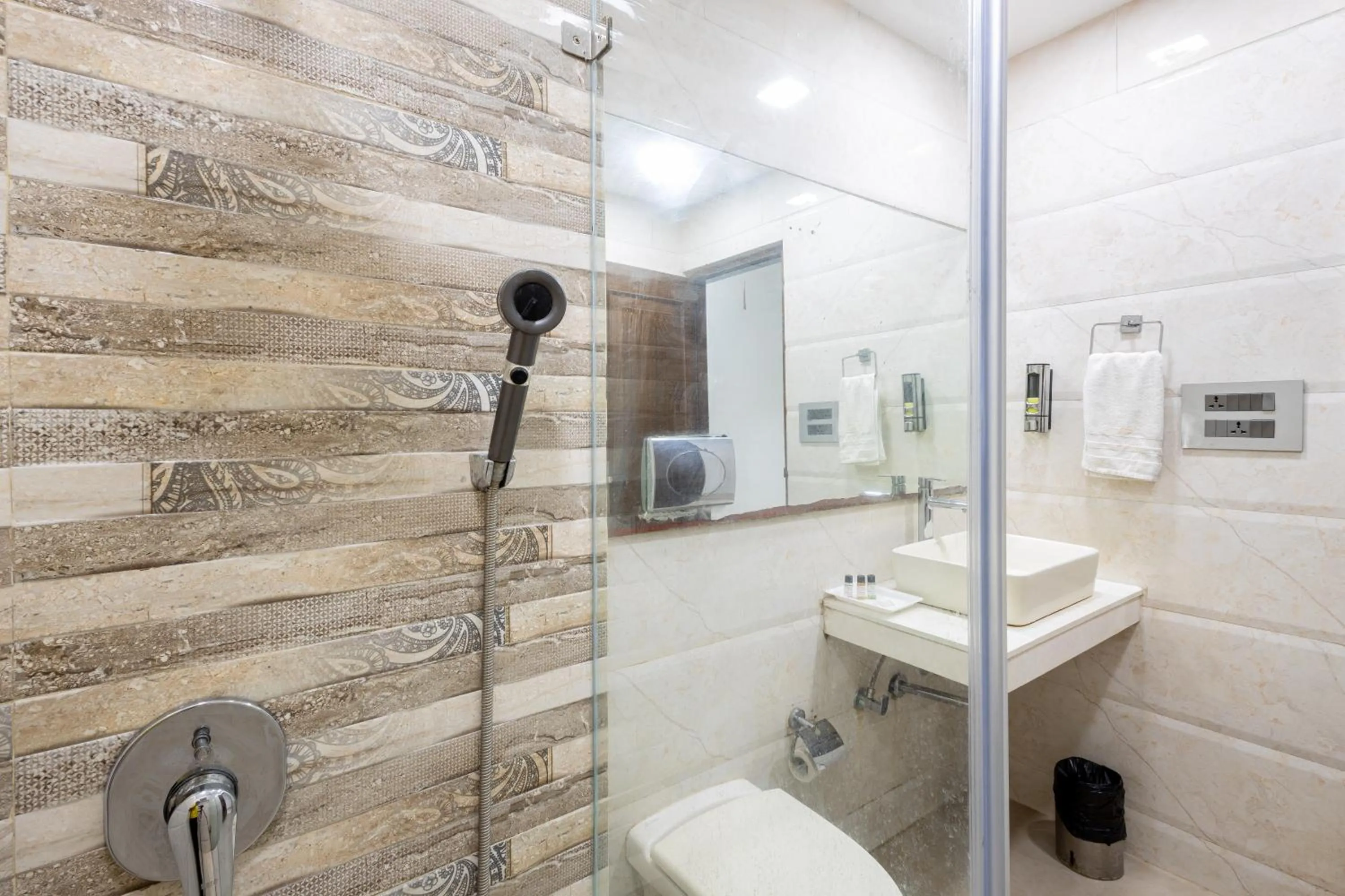 Shower in Hotel Panickers Residency - Near Ganga Ram & BLK Hospital - Karol Bagh