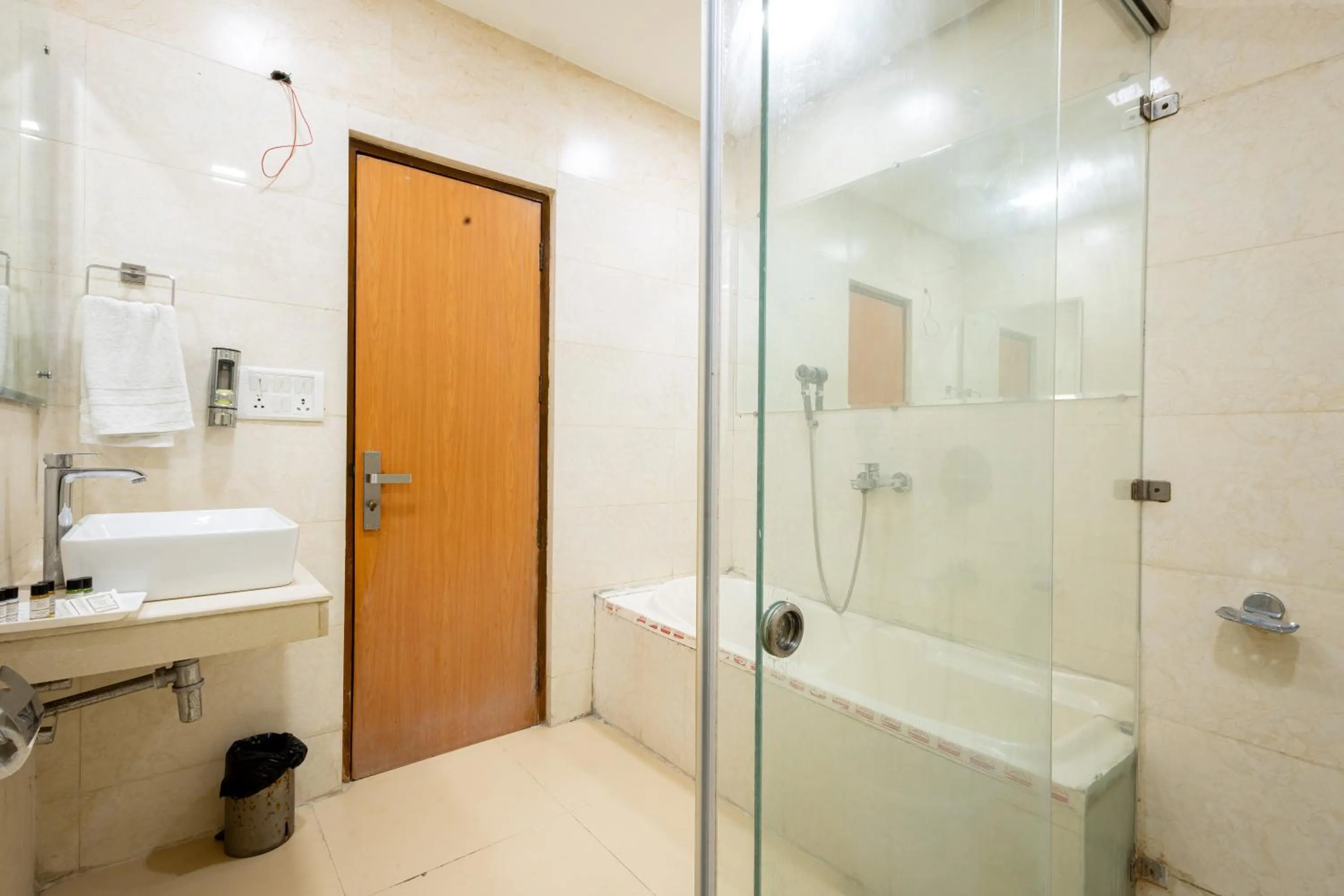 Bathroom in Hotel Panickers Residency - Near Ganga Ram & BLK Hospital - Karol Bagh