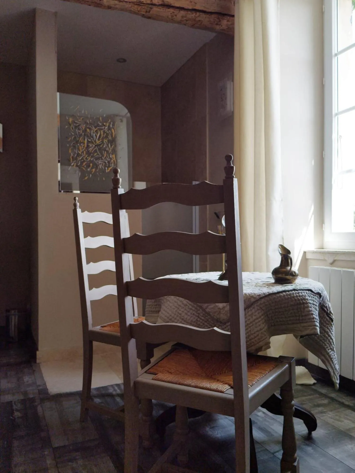 Bed in Ferme de Palumiane - Chambres climatisées