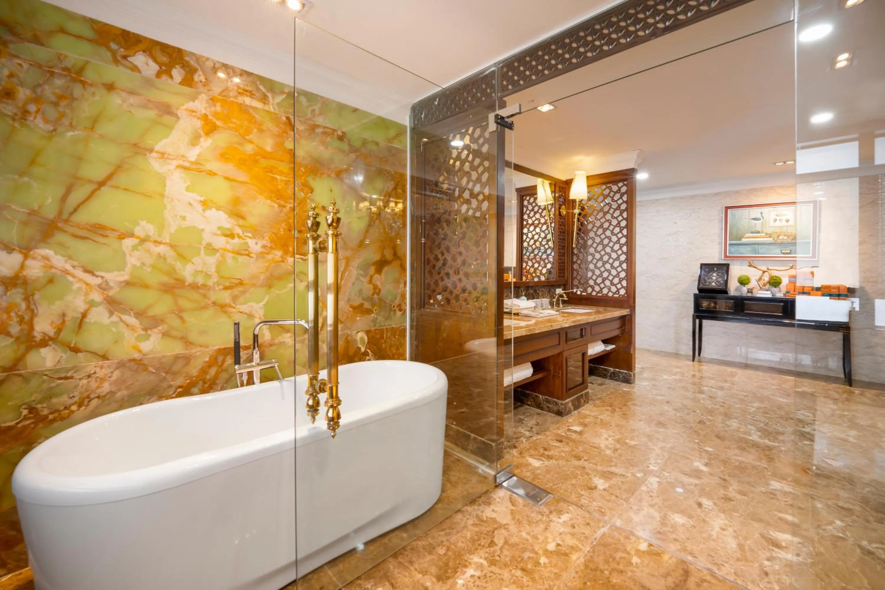 Bathroom in Minh Toan Galaxy Hotel