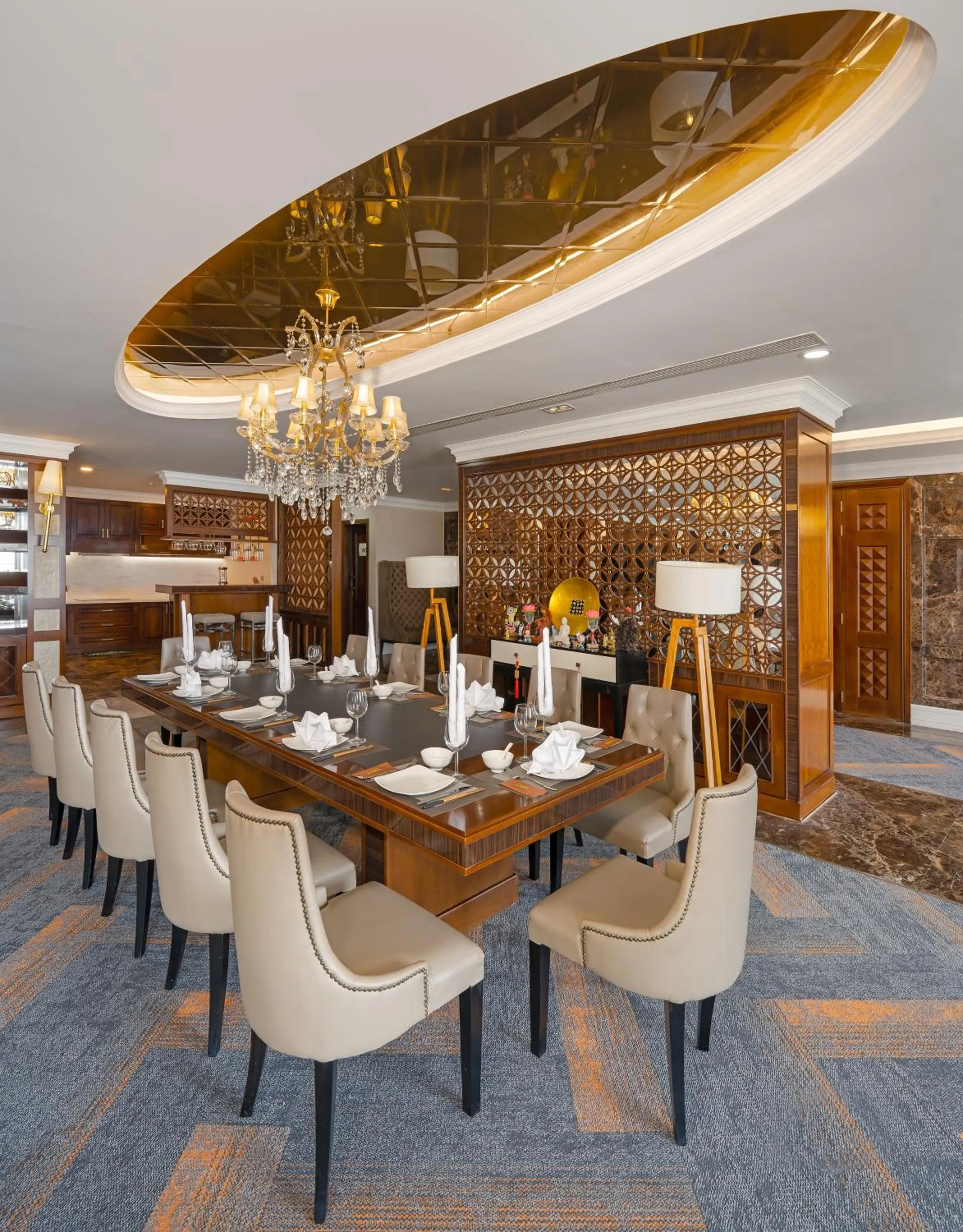 Seating area in Minh Toan Galaxy Hotel